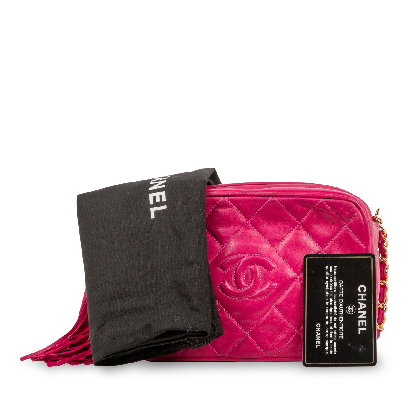 Chanel Vintage Lambskin Tassel Bag
