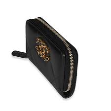GLM-Quilted Lambskin GLM-19 Zip-Around Coin Purse