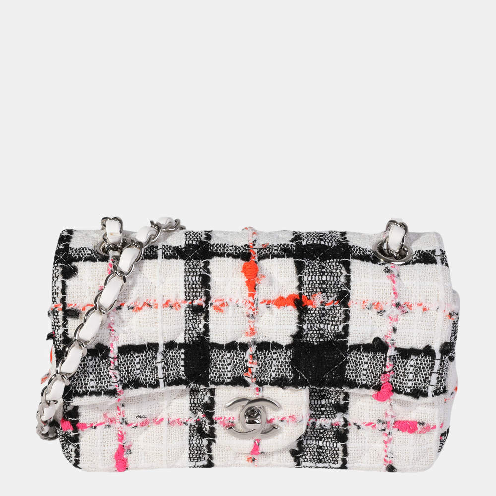 GLM-TWEED MINI RECTANGULAR CLASSIC FLAP BAG