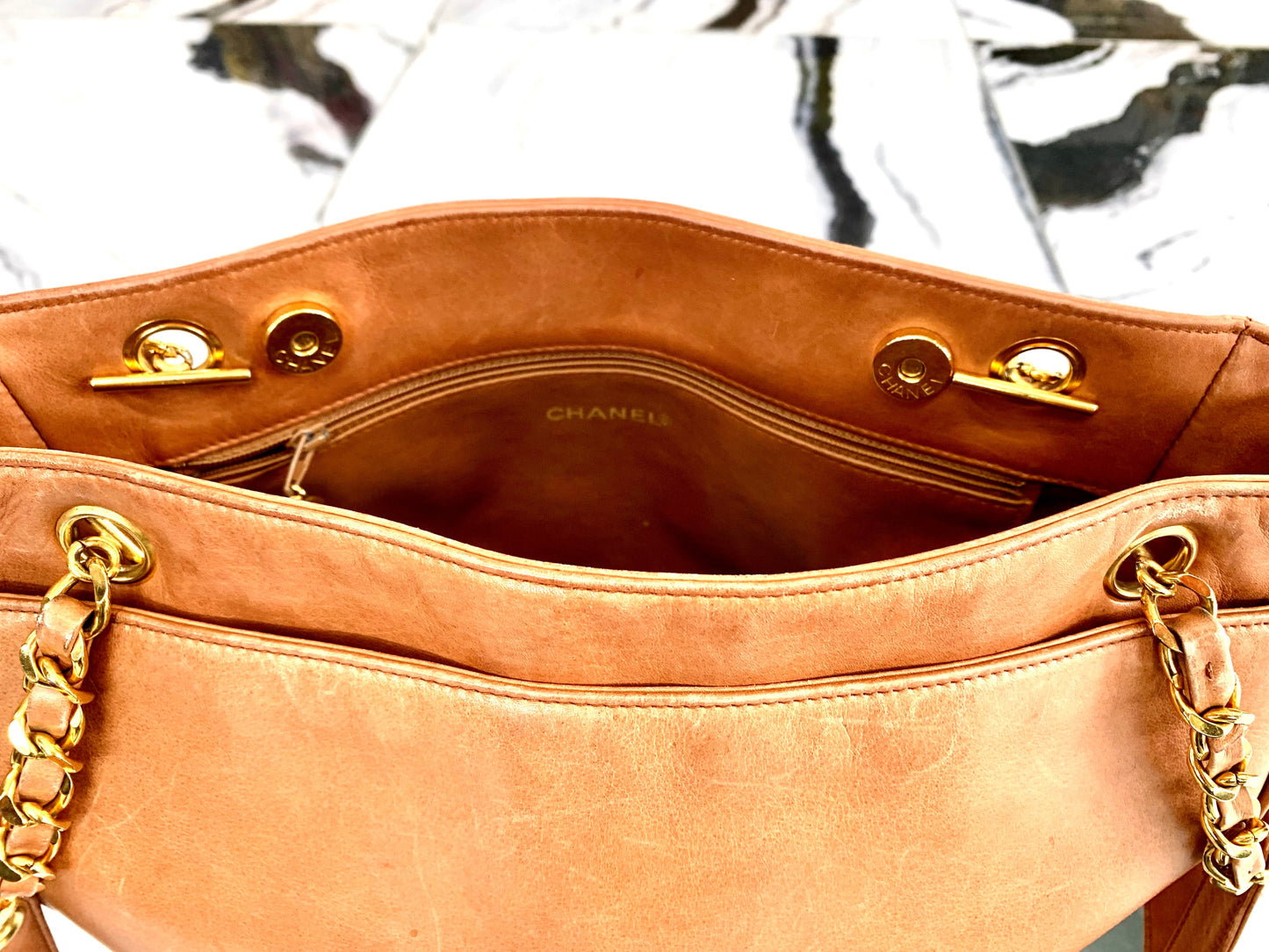 GLM-BROWN LEATHER  BAG