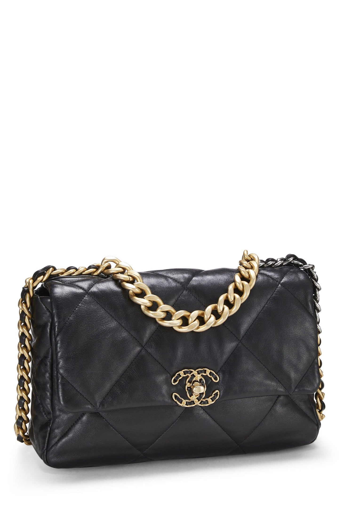 CHANEL 19 QUILTED LAMBSKIN LARGE FLAP BAG