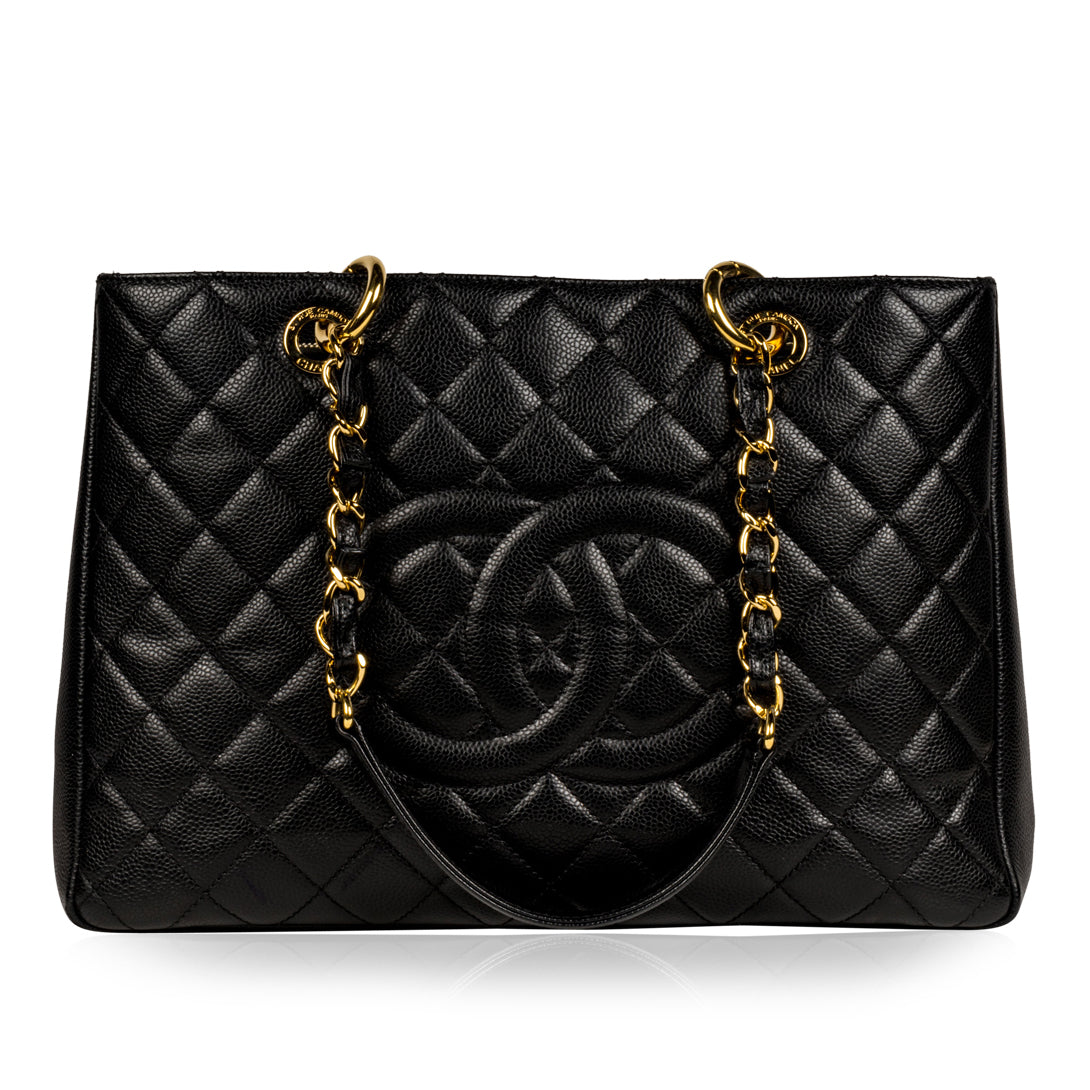 Chanel GST - Black Caviar - GHW