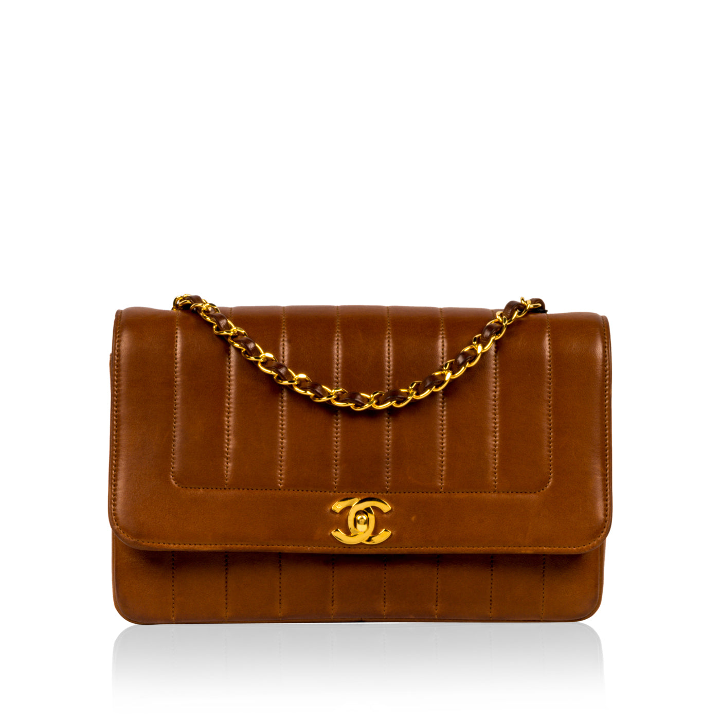 Chanel Timeless Vintage Flap Bag - Brown - GHW