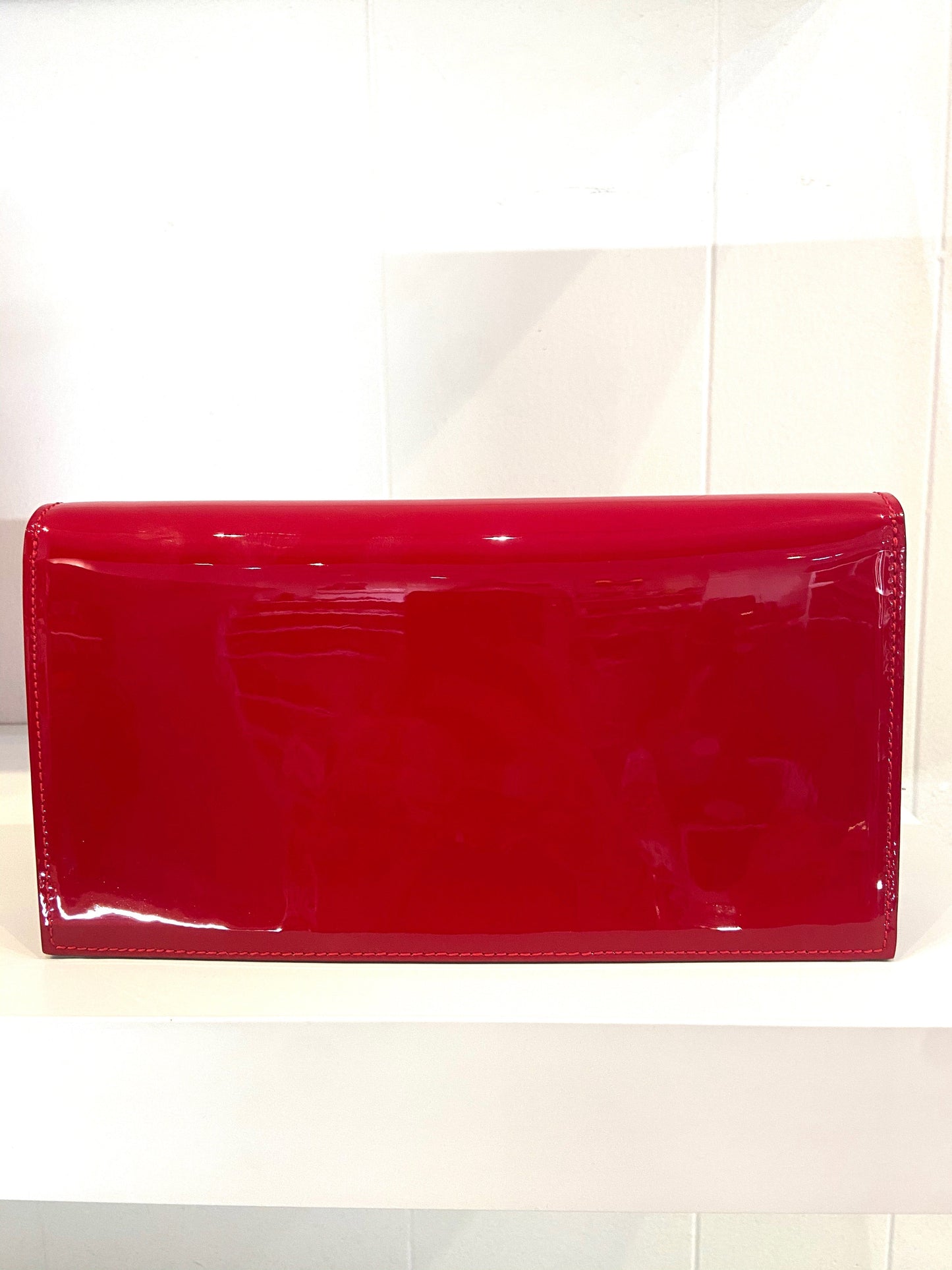 CHRISTIAN LOUBOUTIN LOUBI54 PATENT LEATHER CLUTCH BAG