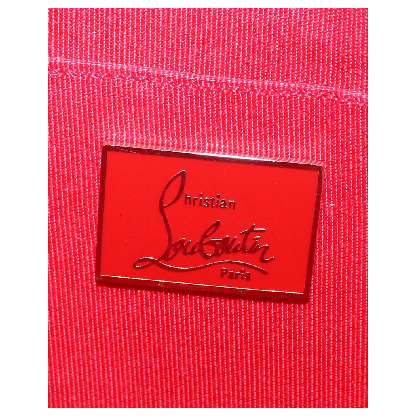 LOUBOUTIN LOUBIPOSH SPIKED PATENT LEATHER CHAIN BAG