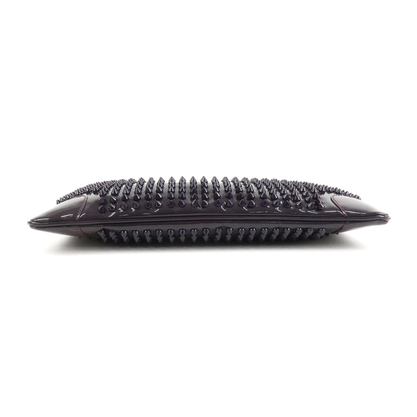 LOUBOUTIN LOUBIPOSH SPIKED PATENT LEATHER CHAIN BAG