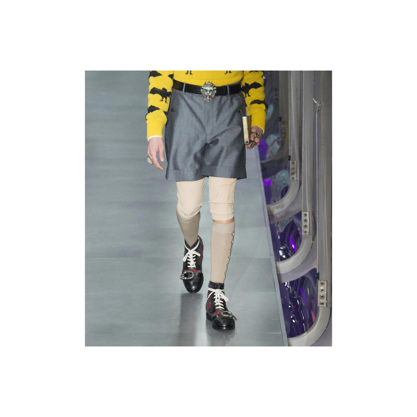 GLM-- Tartan Queercore Brogue Ankle Boots - '10s