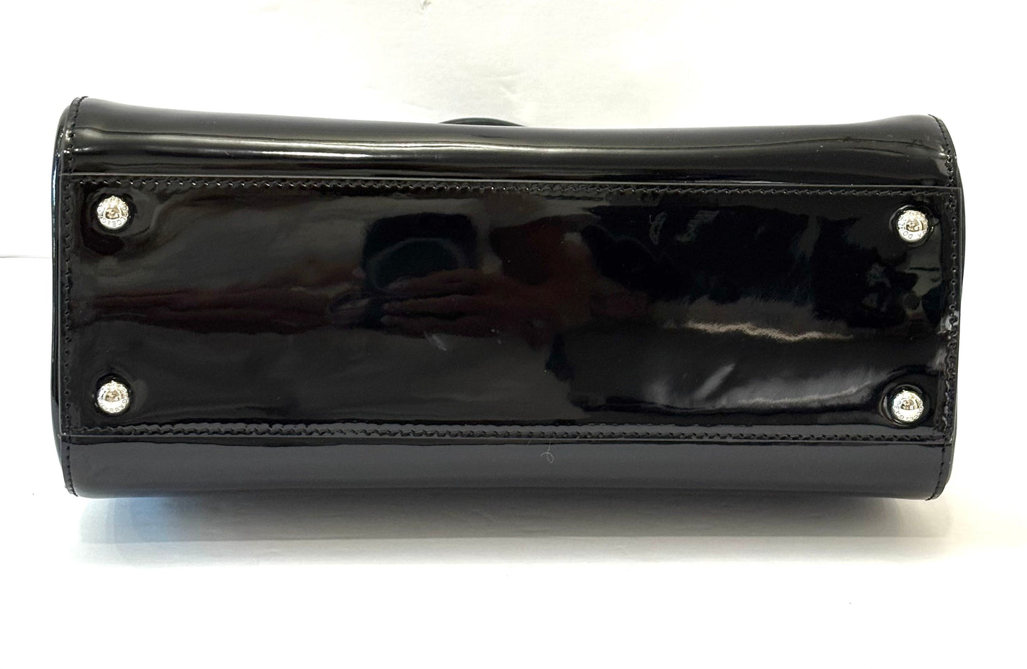 D & G POLISHED CALFSKIN LARGE SICILY BAG