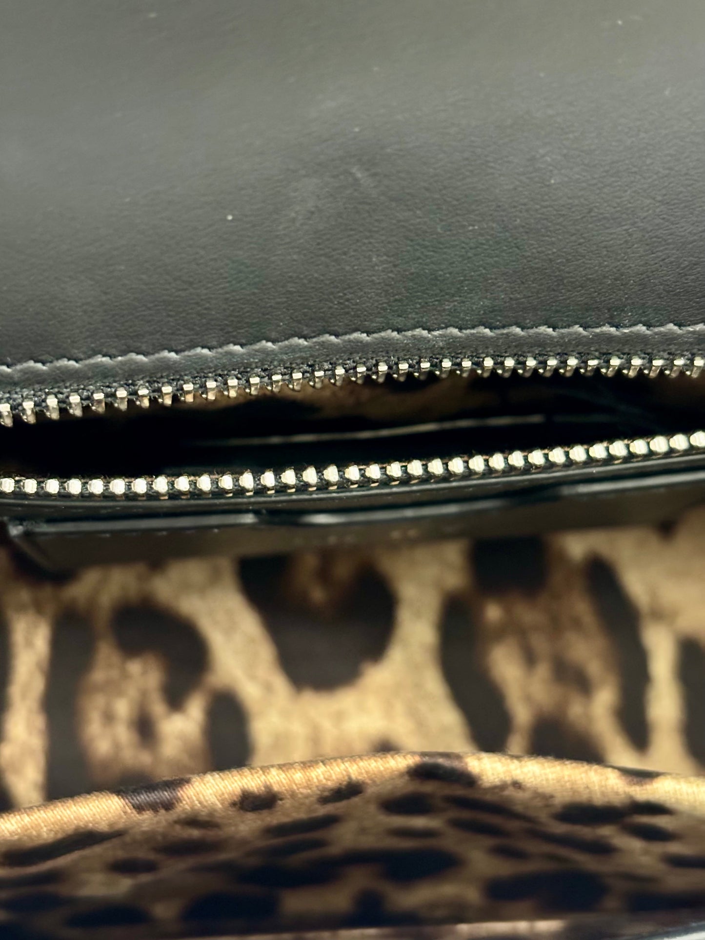 D & G POLISHED CALFSKIN LARGE SICILY BAG