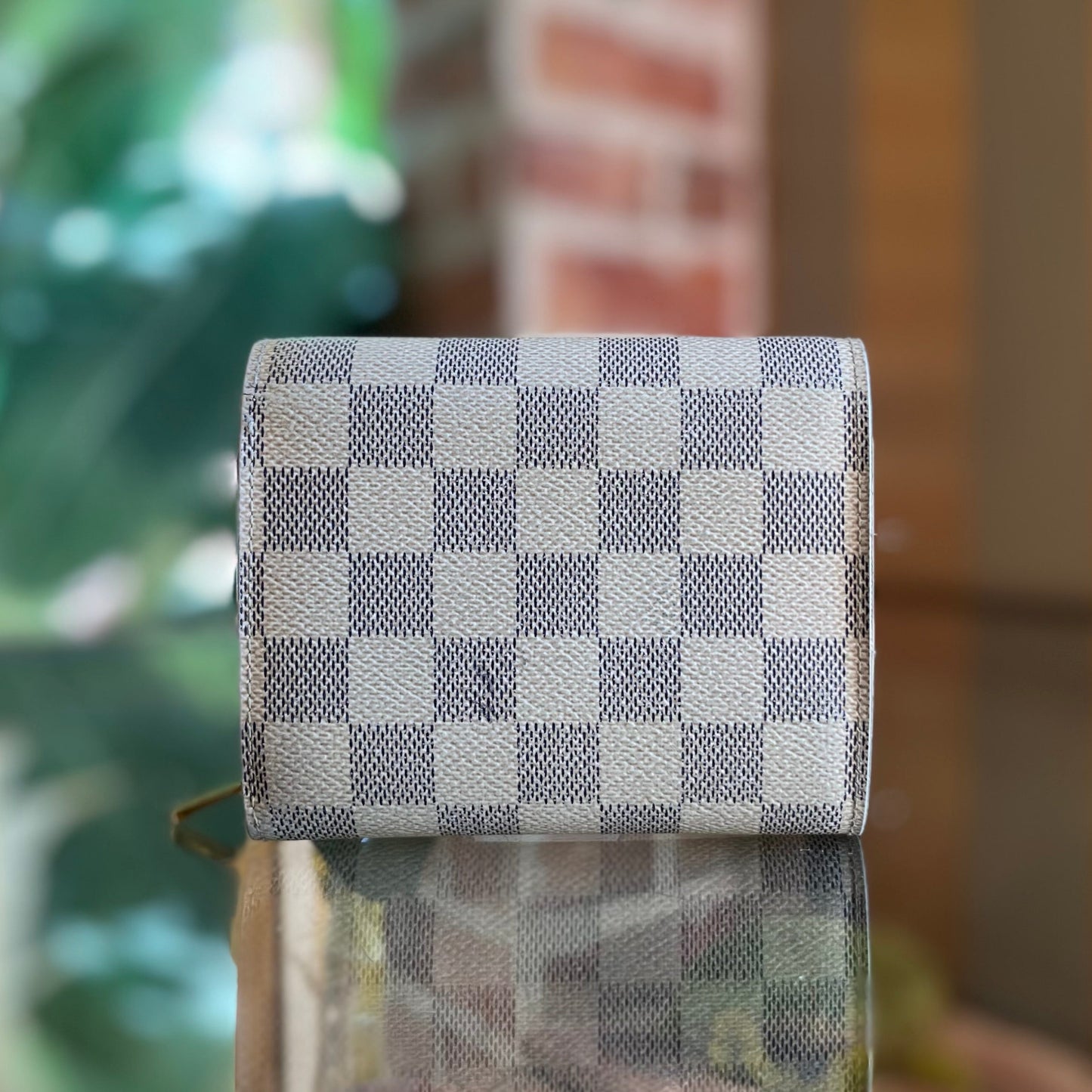 LOUIS VUITTON Joey Portofeuil Damier Azur Wallet