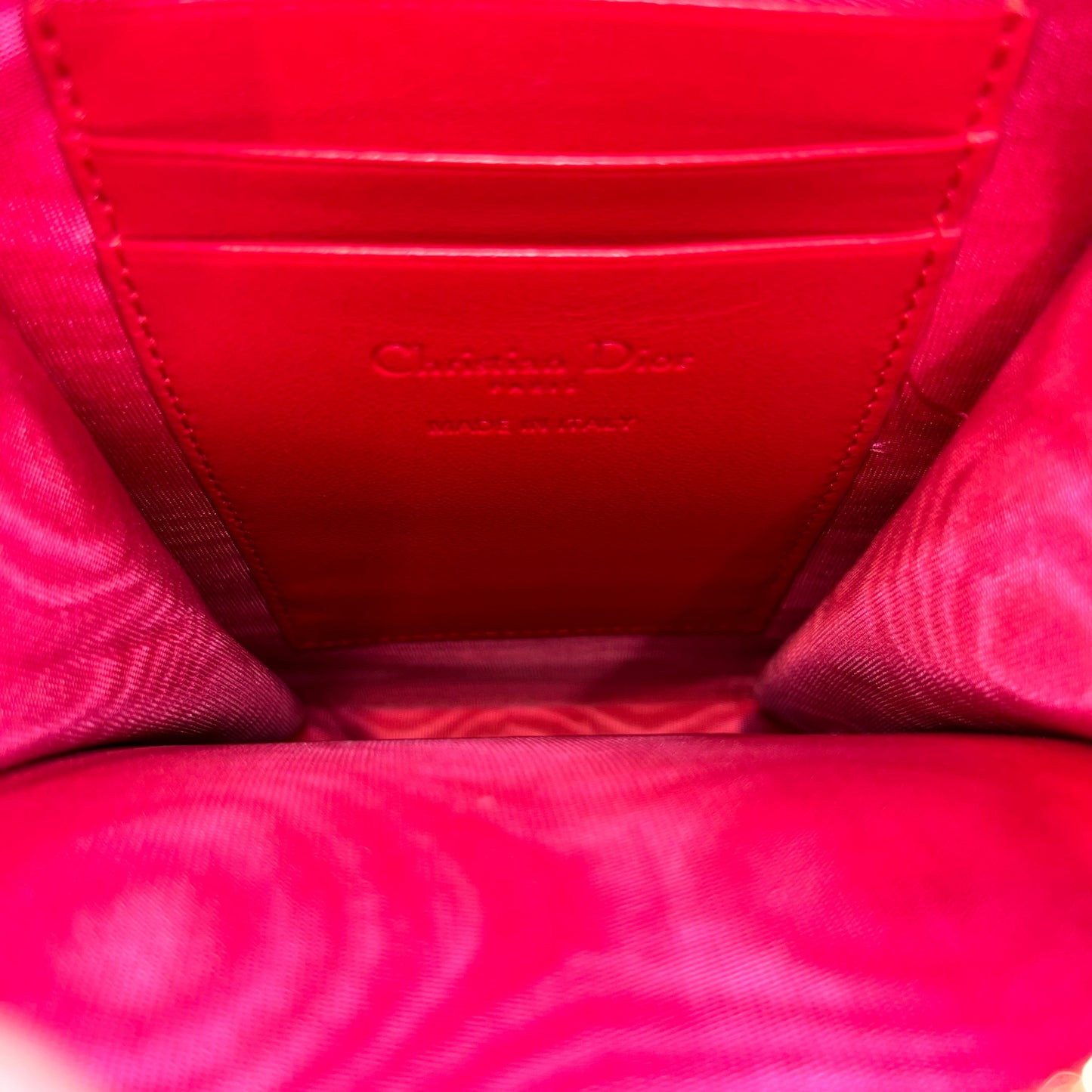CHRISTIAN DIOR Lady Dior Call'in Dior Cannage Lambskin Crossbody Bag