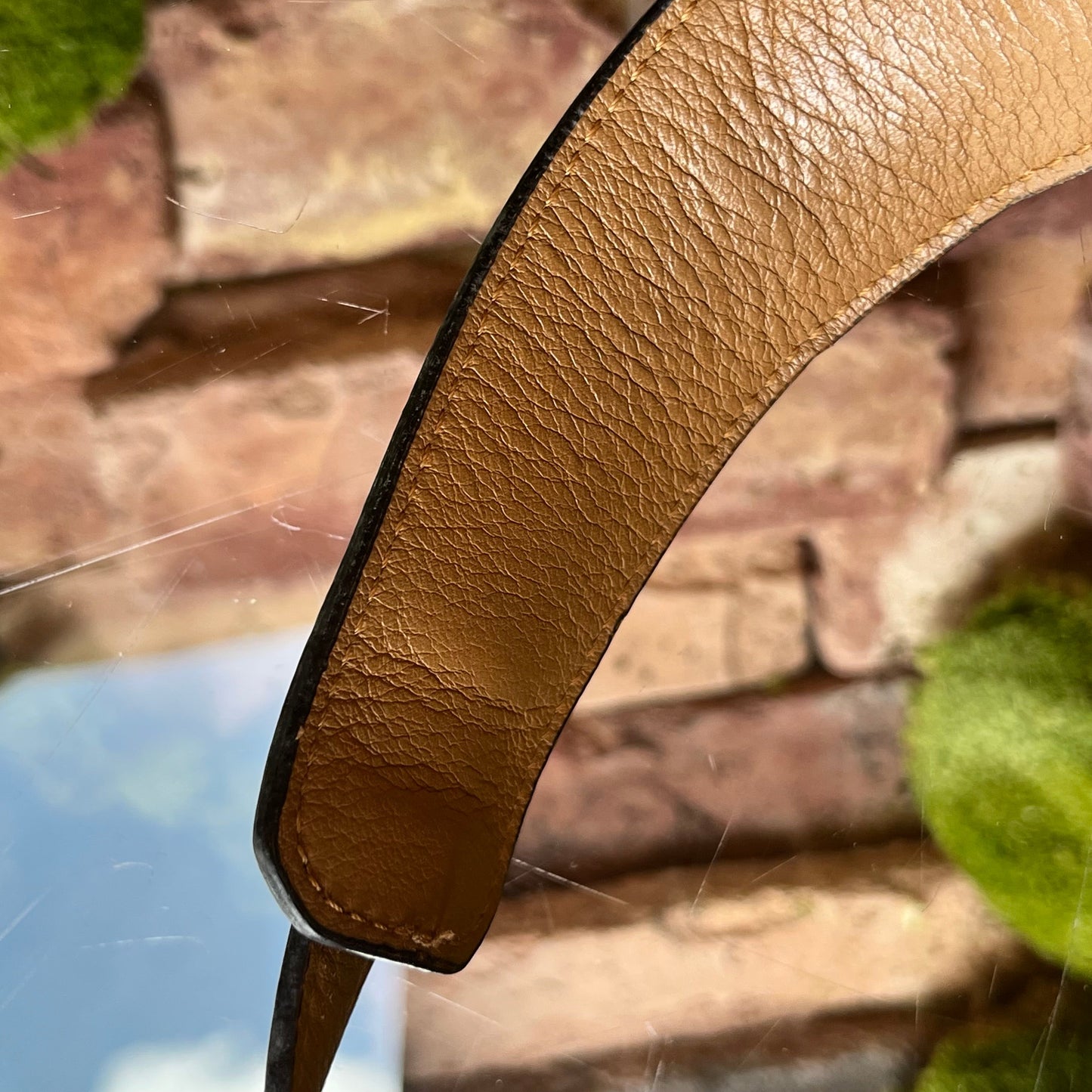 MCM Cognac Visetos Canvas Crossbody Bag