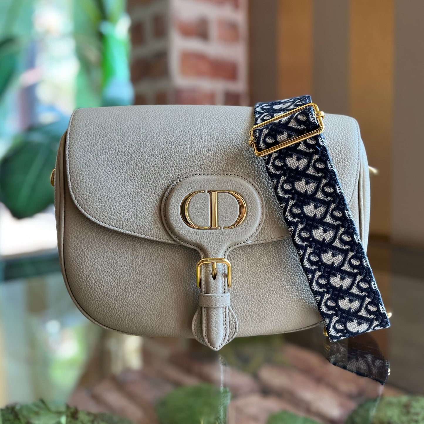 DIOR Bobby Large Grained Calfskin Shoulder Bag