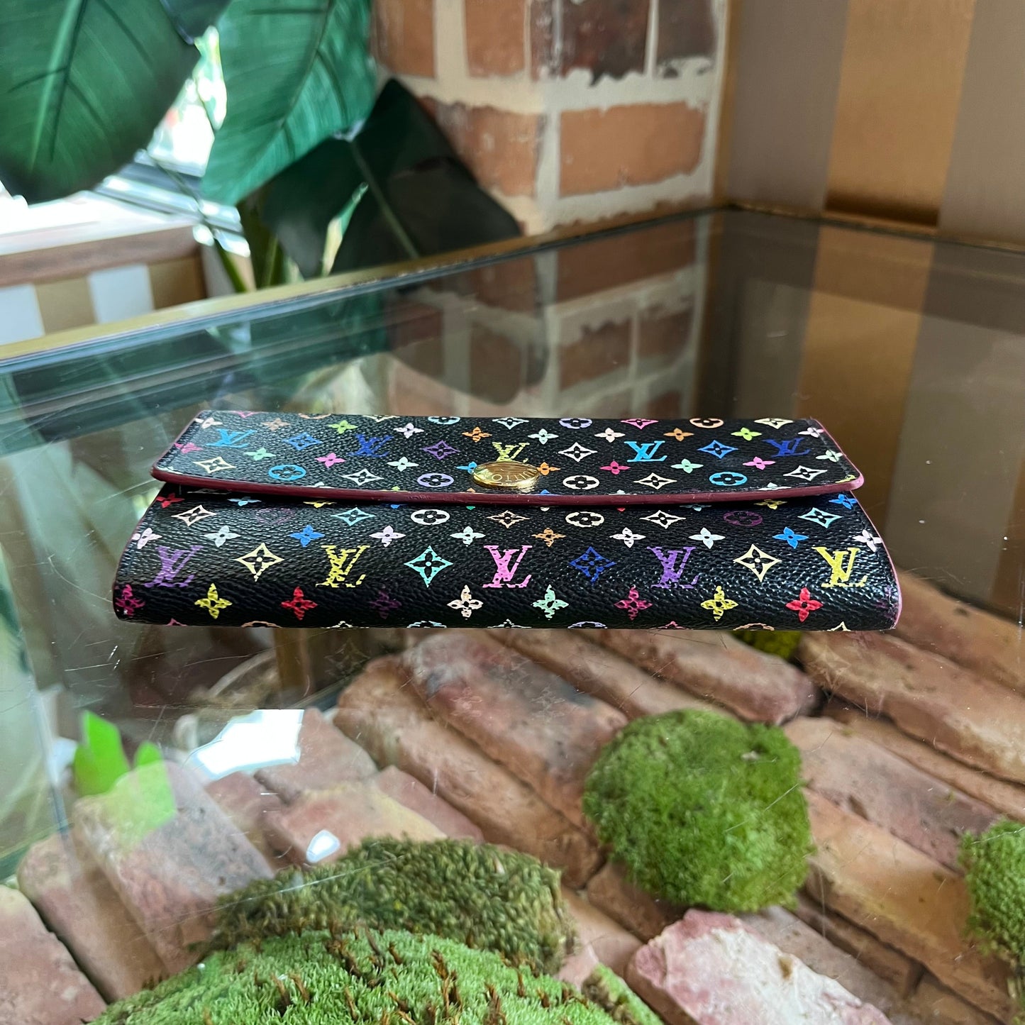 LOUIS VUITTON Murakami Sarah Multicolor Wallet