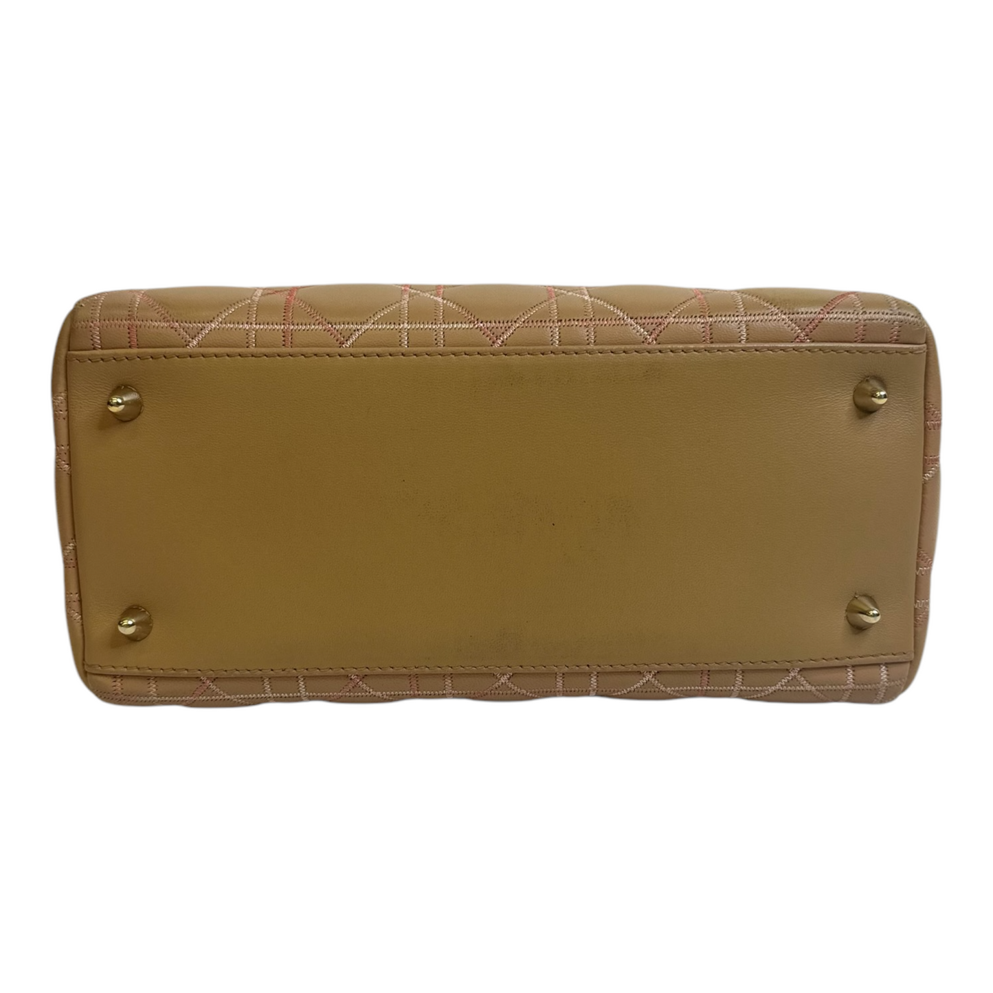 Christian Dior Lady Dior Patent Cannage Medium Beige