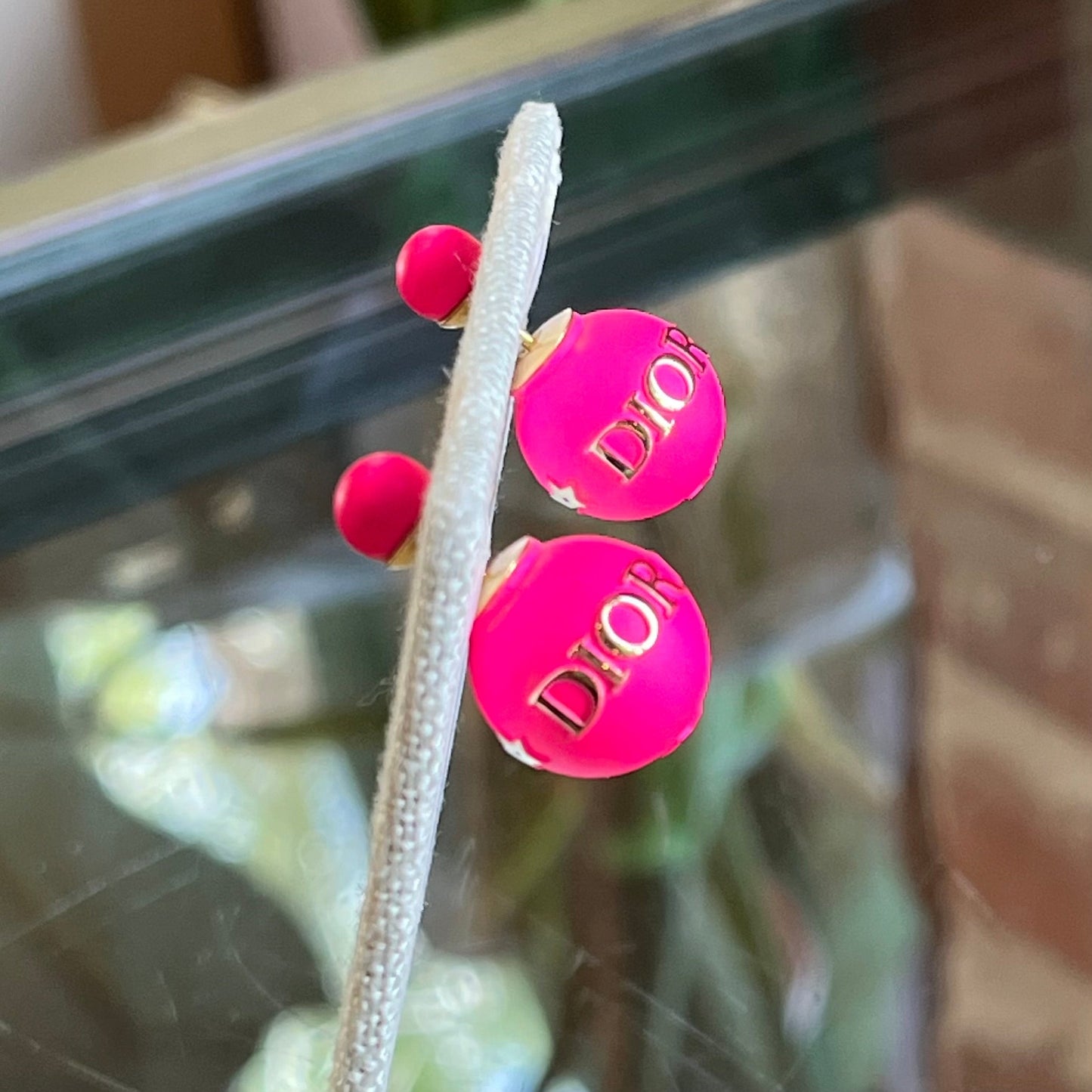 DIOR Tribales Pink Star Earrings