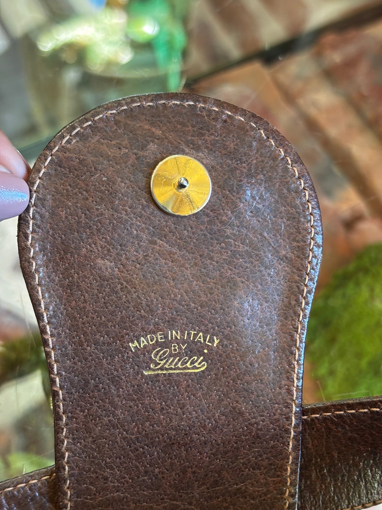 GUCCI GG Web Sherry Line Shoulder Bag
