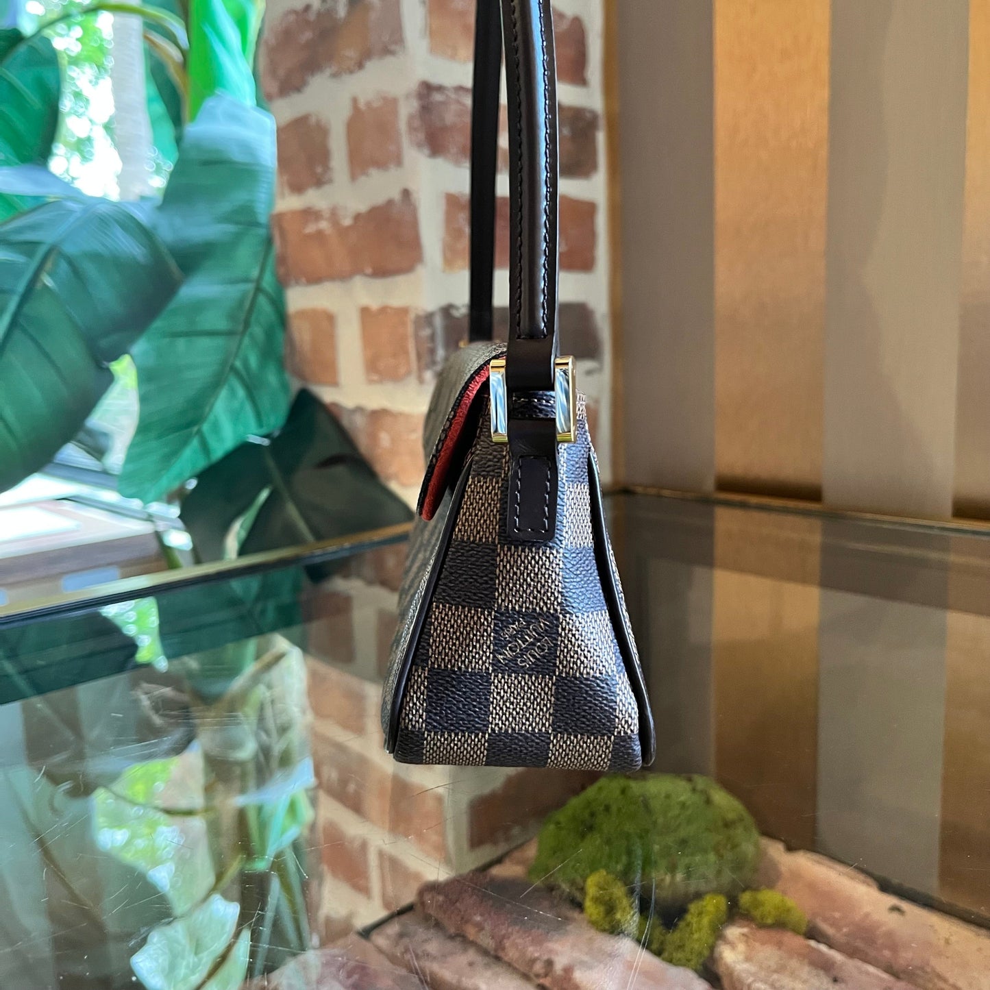 LOUIS VUITTON Recoleta Damier Ebene Canvas Shoulder Bag
