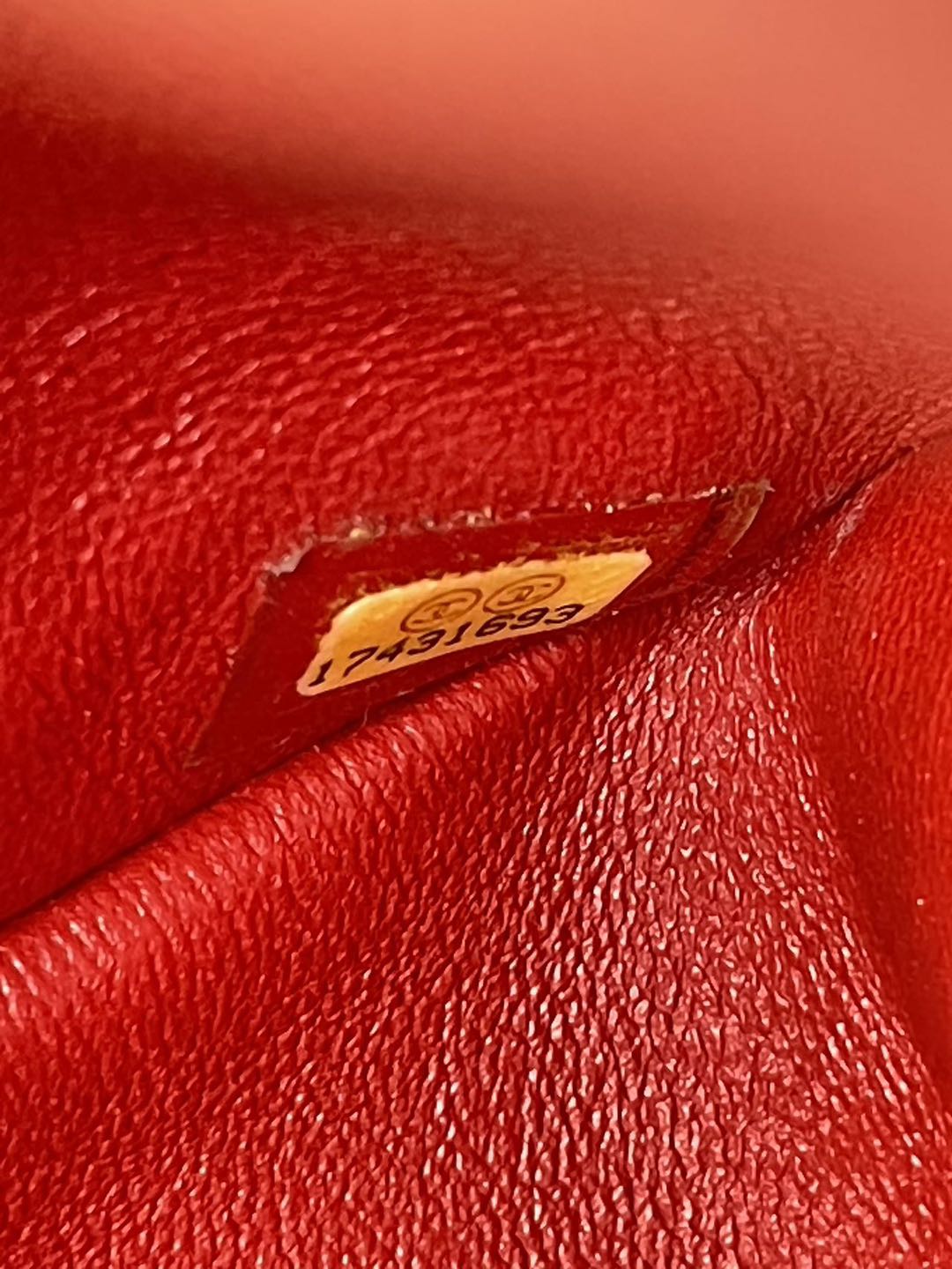 GLM-Red Timeless Classic jumbo Bag in Lambskin silber Hardware