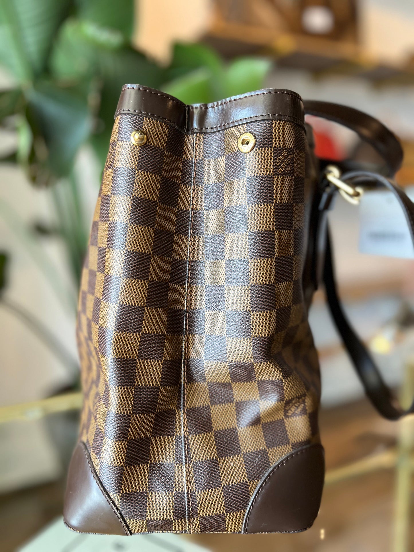 LOUIS VUITTON Damier Ebene Hampstead GM Tote