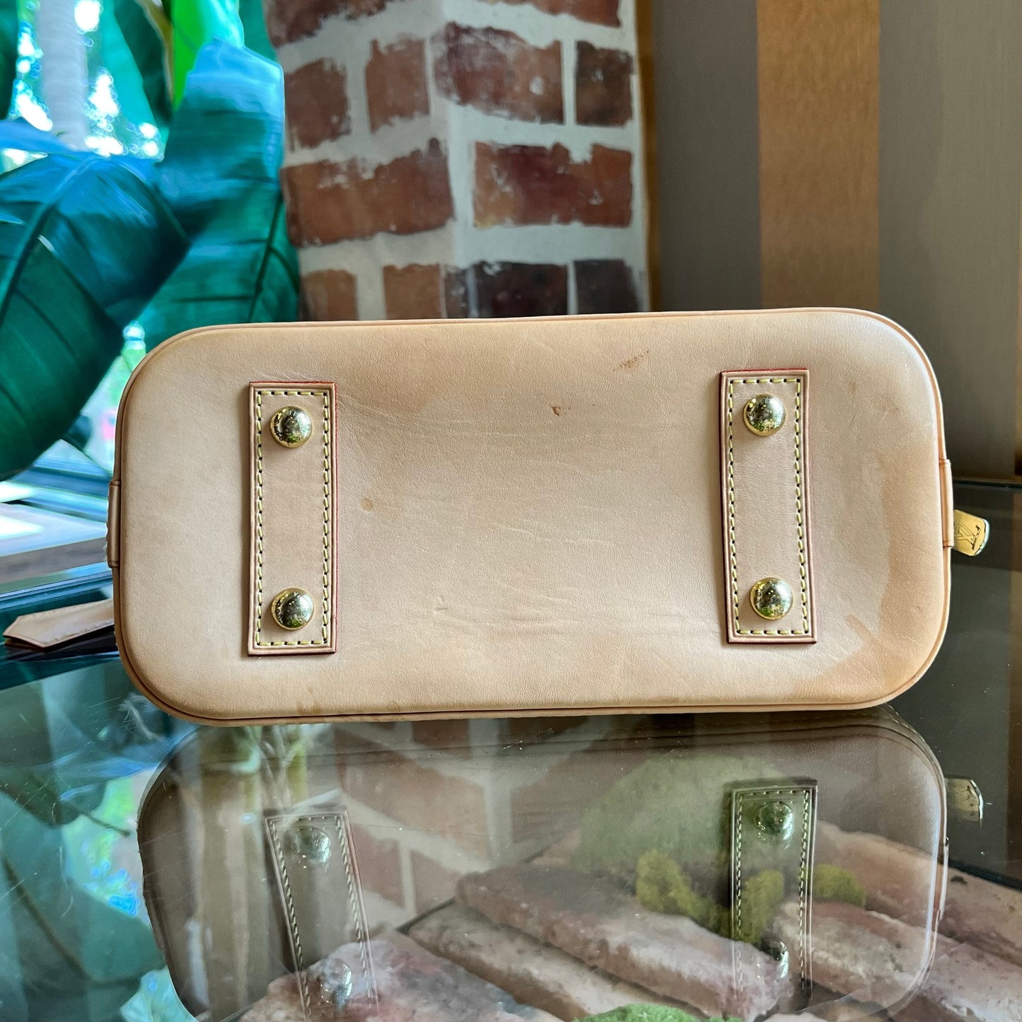 LOUIS VUITTON Alma BB Monogram Canvas Satchel