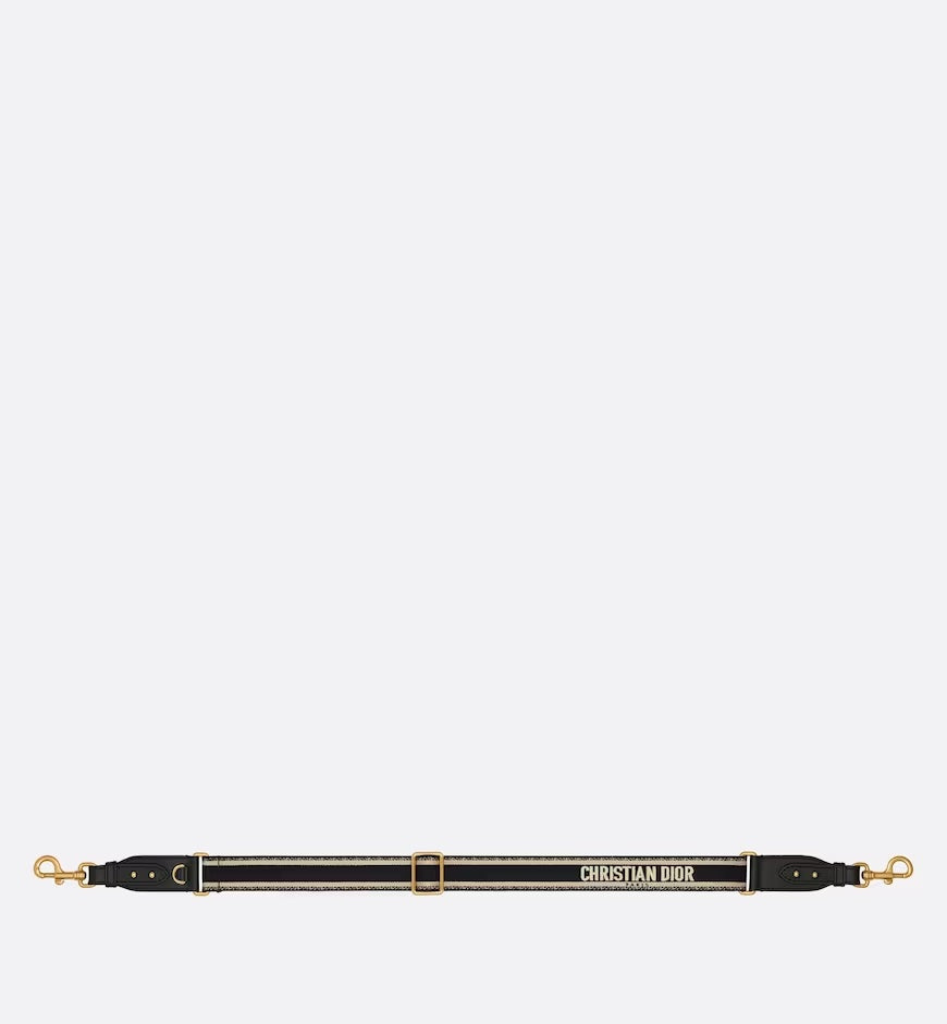 CHRISTIAN DIOR ADJUSTABLE SHOULDER STRAP WITH RING