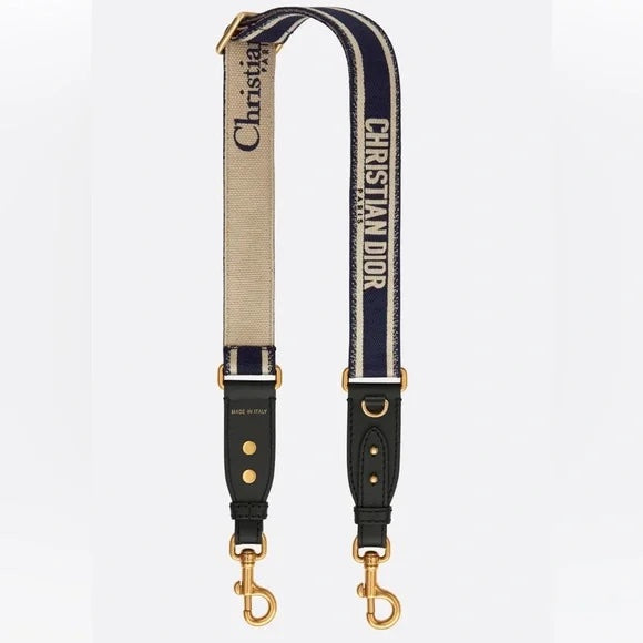 CHRISTIAN DIOR ADJUSTABLE SHOULDER STRAP WITH RING
