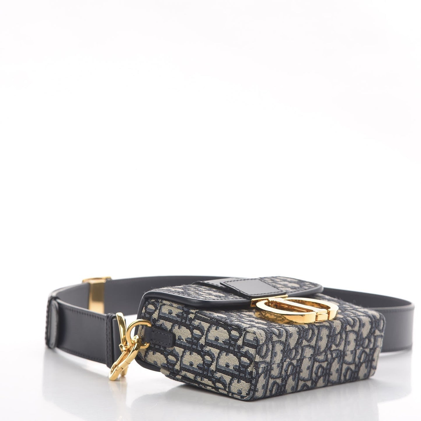 CHRISTIAN DIOR BLUE OBLIQUE 30 MONTAIGNE BOX BAG