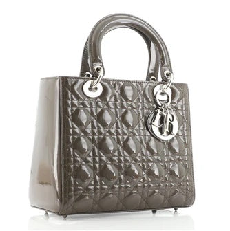 CHRISTIAN DIOR QUILTED CANNAGE MEDIUM LADY DIOR BAG