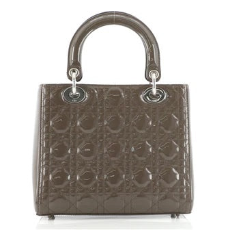 CHRISTIAN DIOR QUILTED CANNAGE MEDIUM LADY DIOR BAG