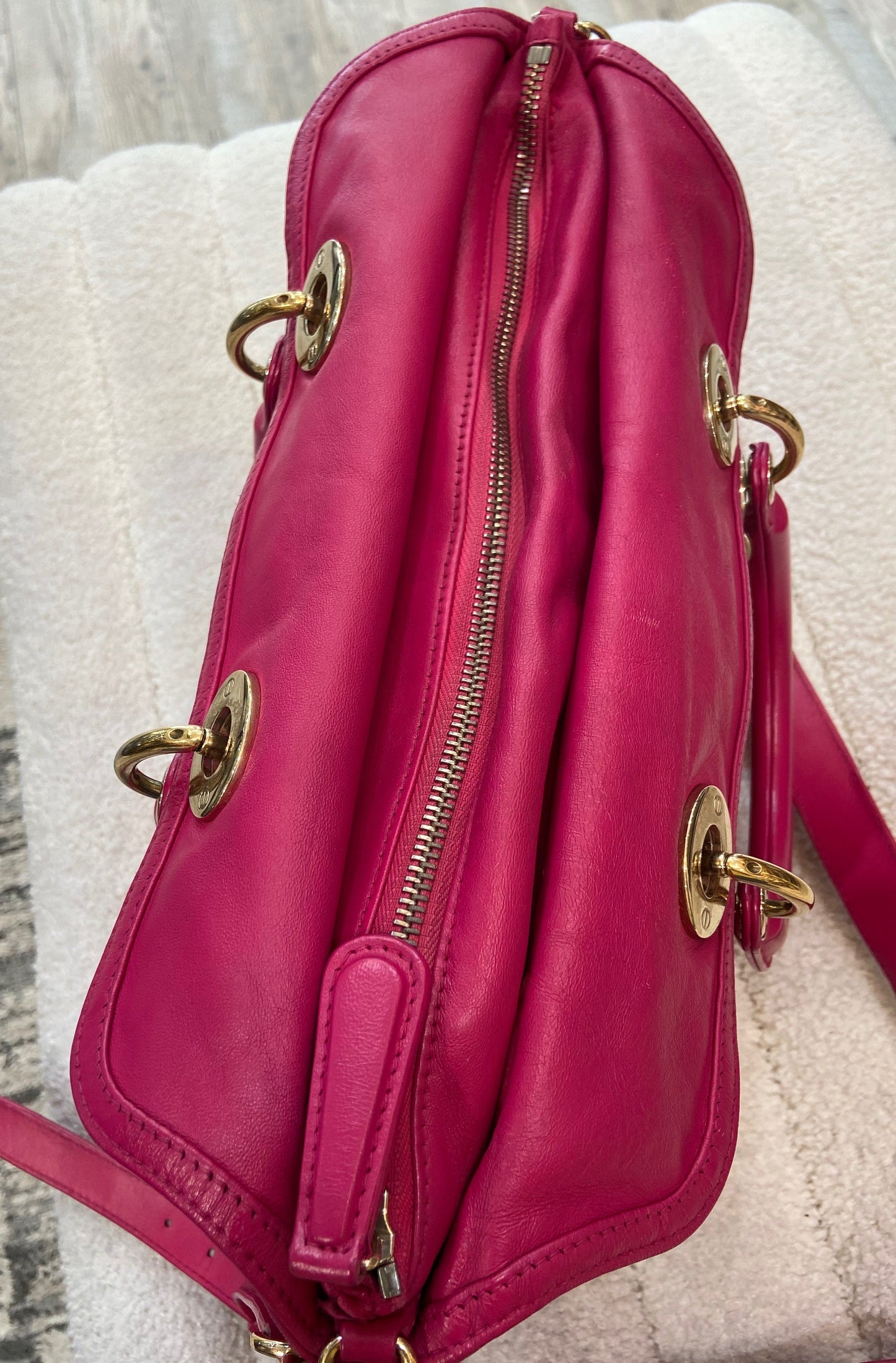 DIOR QUILTED LEATHER CANNAGE GRANVILLE BAG