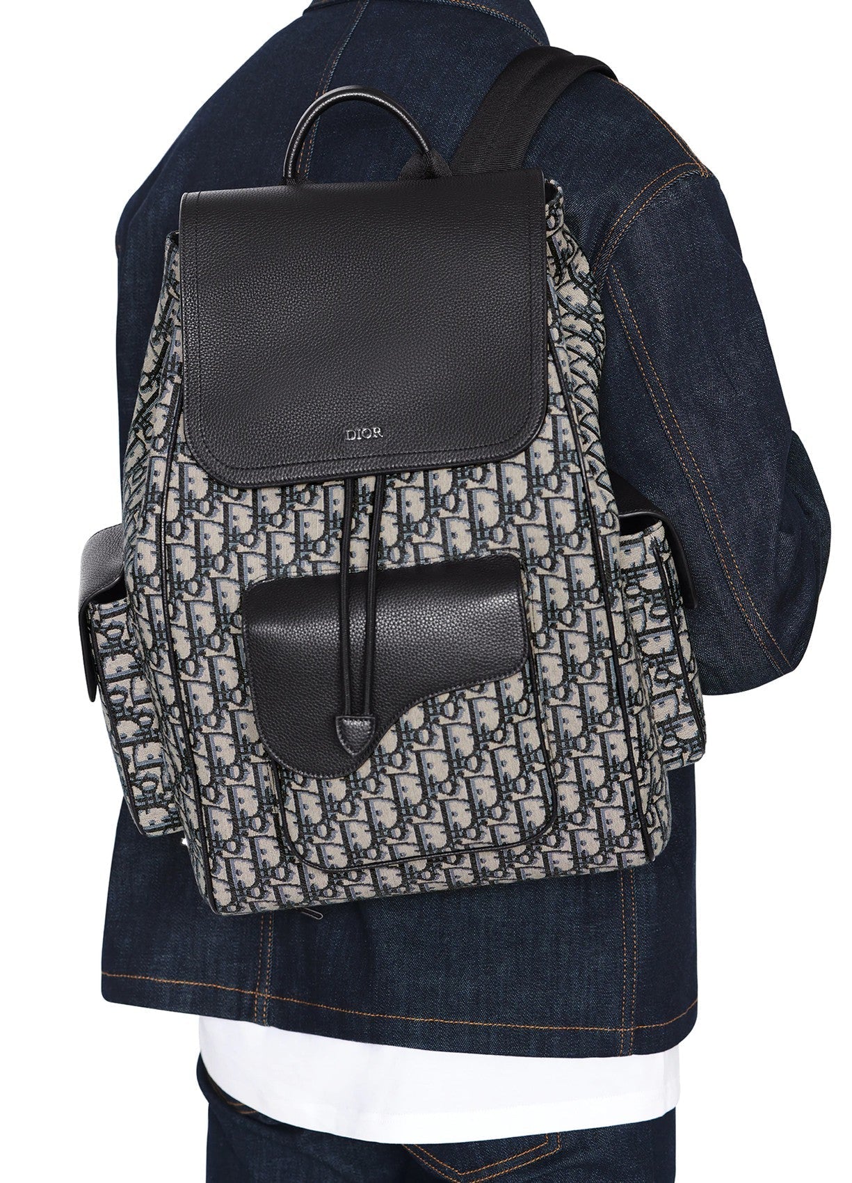 DIOR OBLIQUE LARGE SADDLE BACKPACK