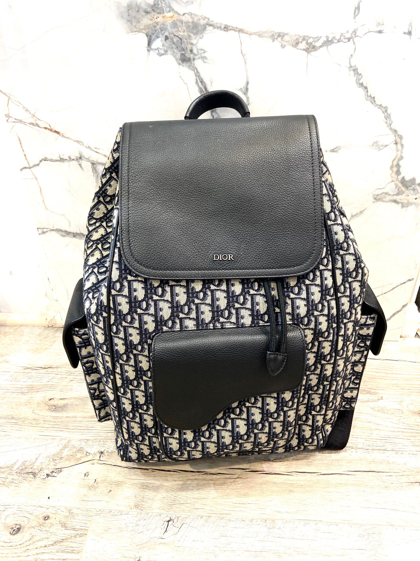 DIOR OBLIQUE LARGE SADDLE BACKPACK