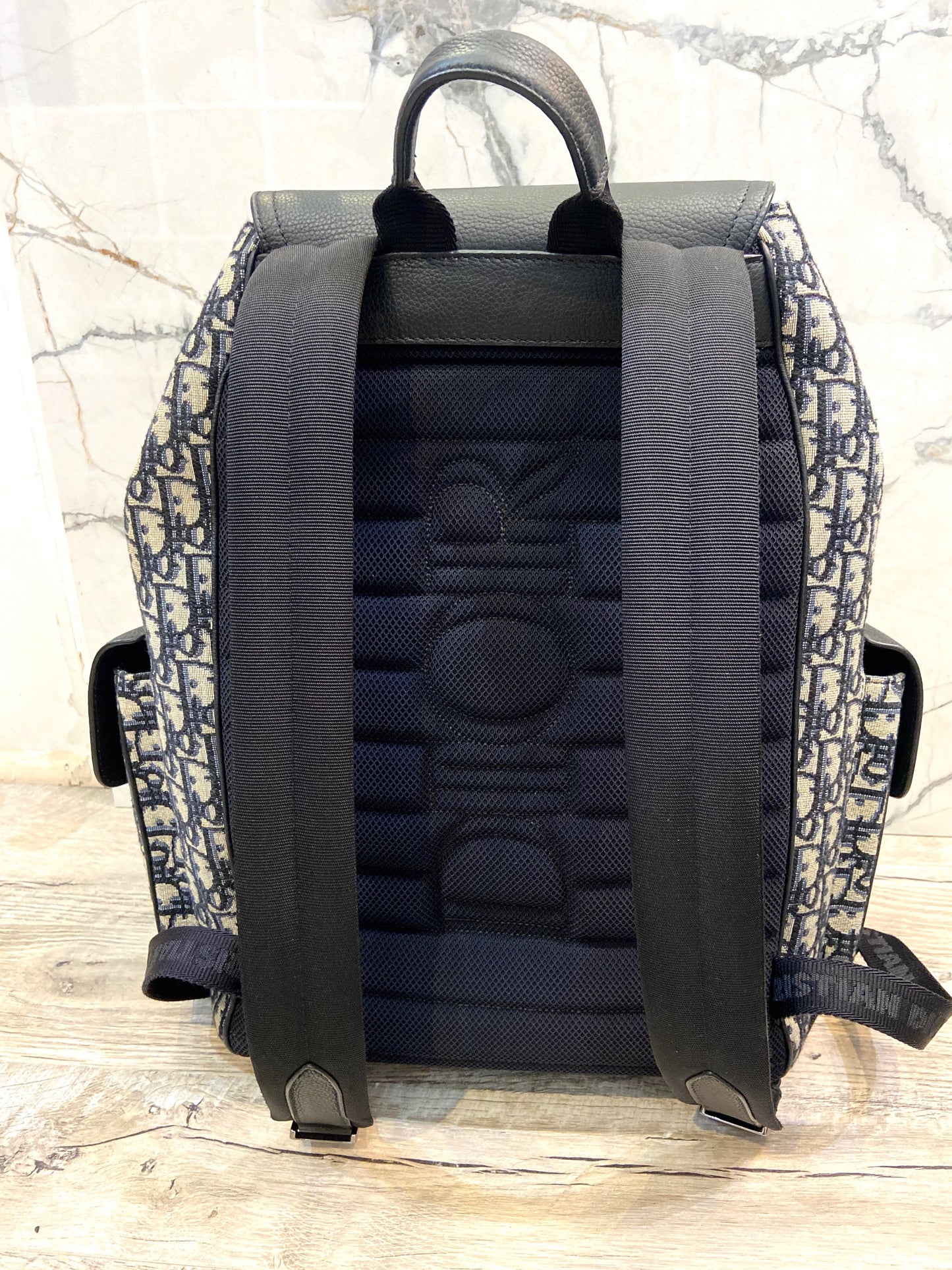 DIOR OBLIQUE LARGE SADDLE BACKPACK