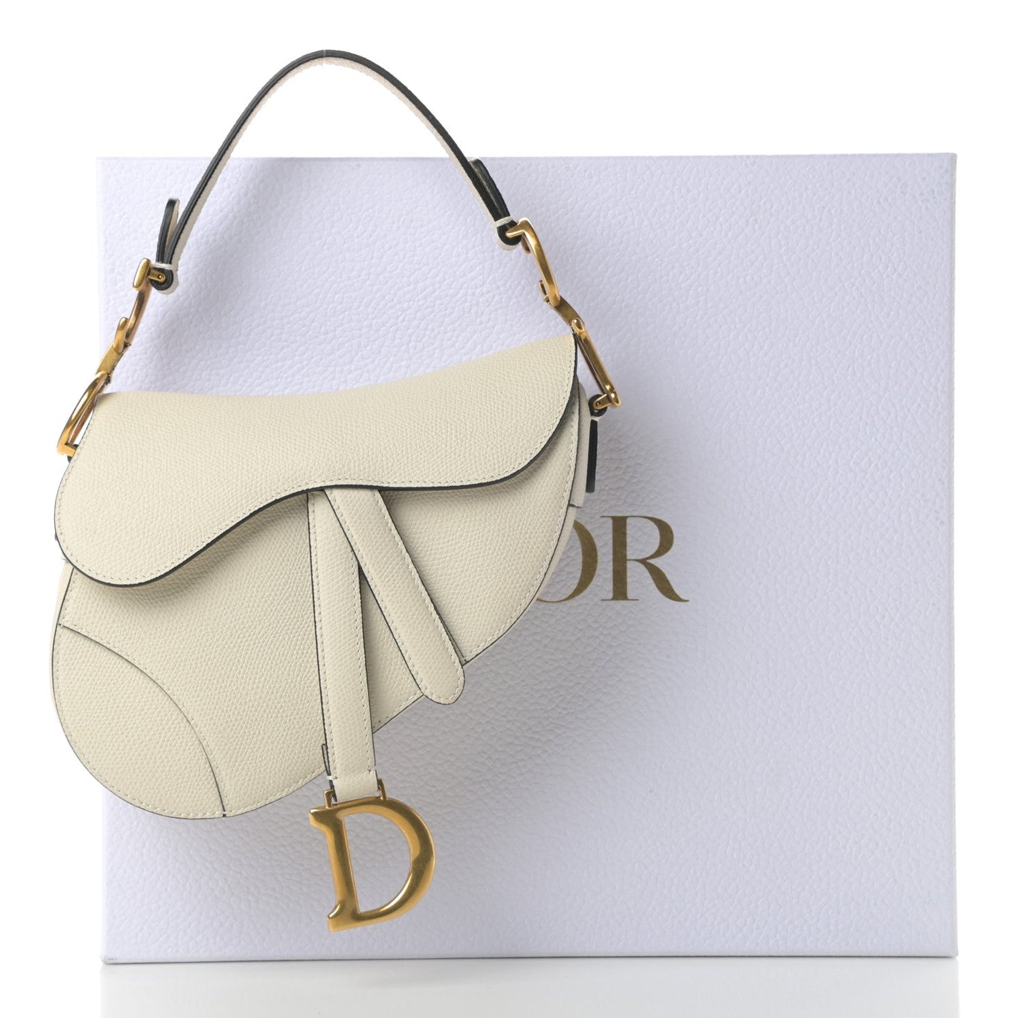 DIOR CALFSKIN LEATHER MINI SADDLE BAG WITH A STRAP