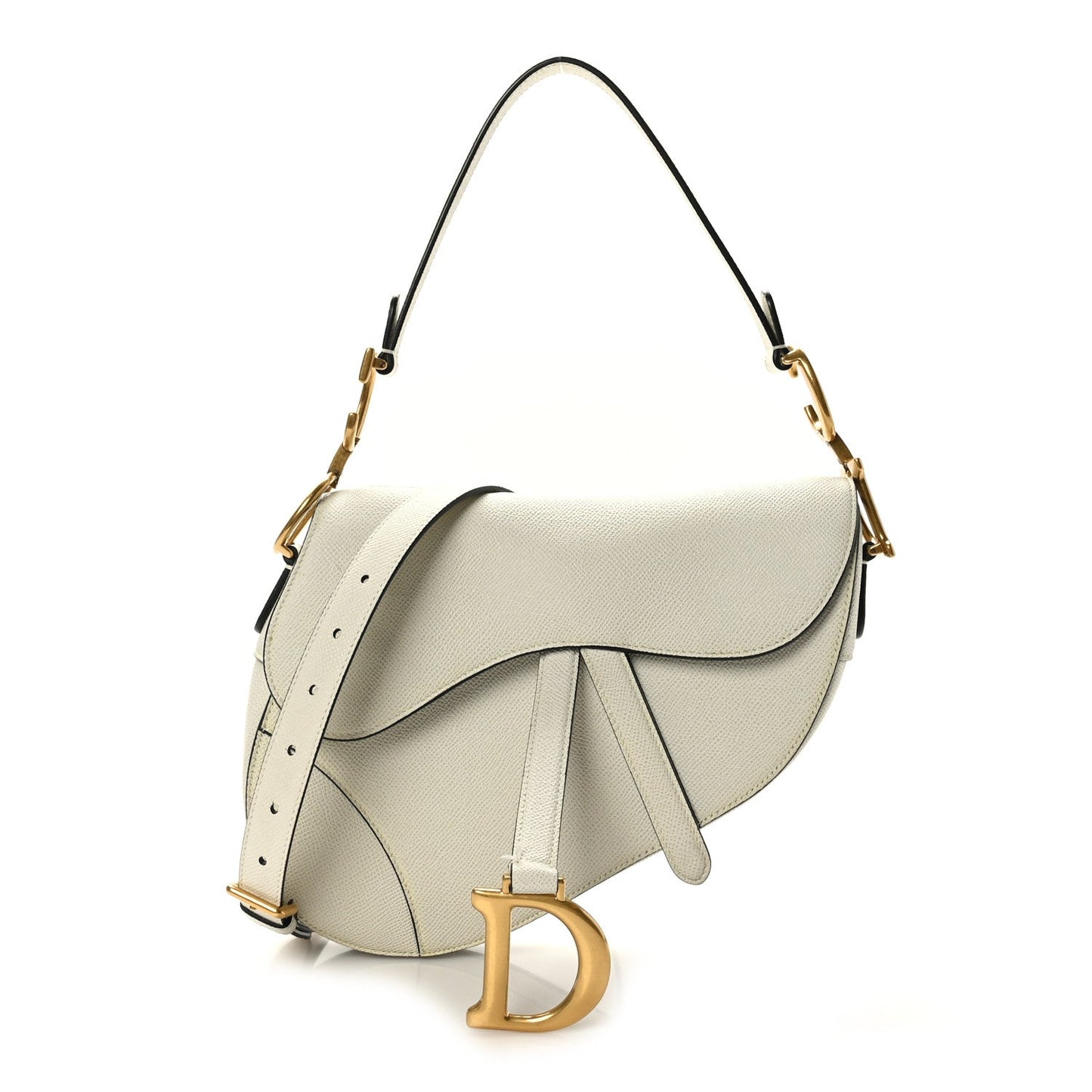 DIOR CALFSKIN LEATHER MINI SADDLE BAG WITH A STRAP