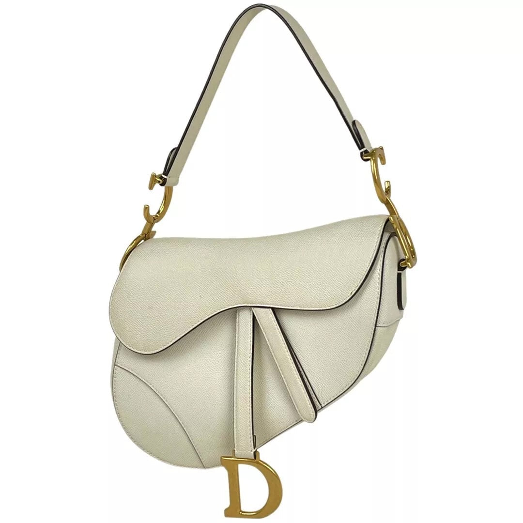 DIOR CALFSKIN LEATHER MINI SADDLE BAG WITH A STRAP