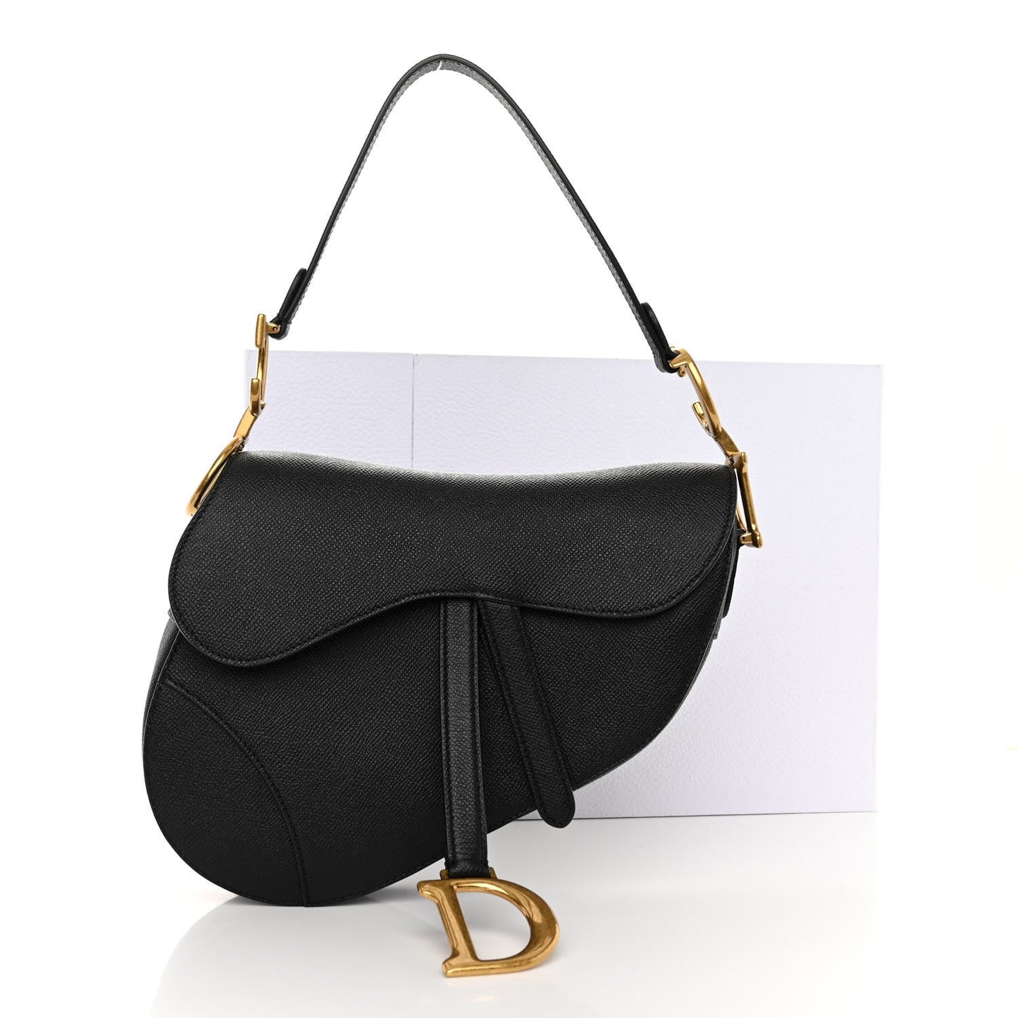 DIOR GRAINED CALFSKIN SADDLE BAG
