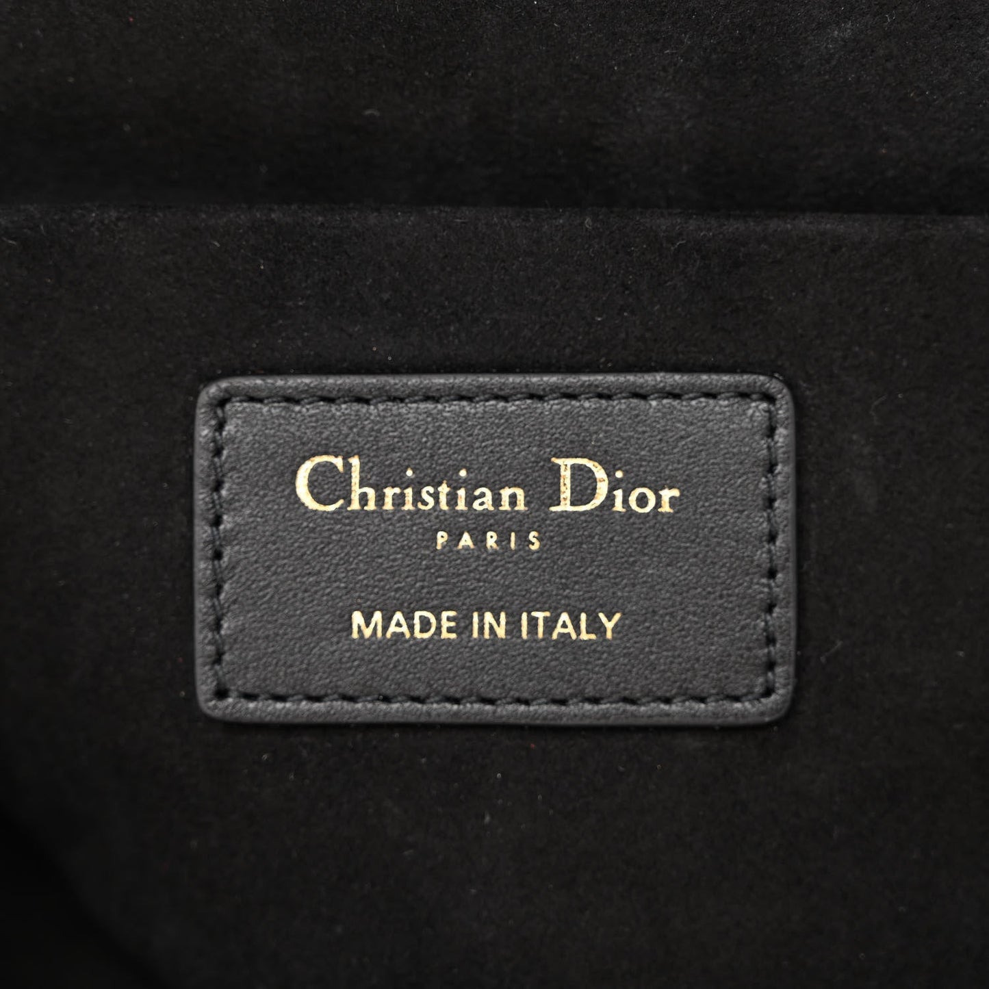 DIOR LAMBSKIN LEATHER CANNAGE SMALL DIORTRAVEL VANITY CASE
