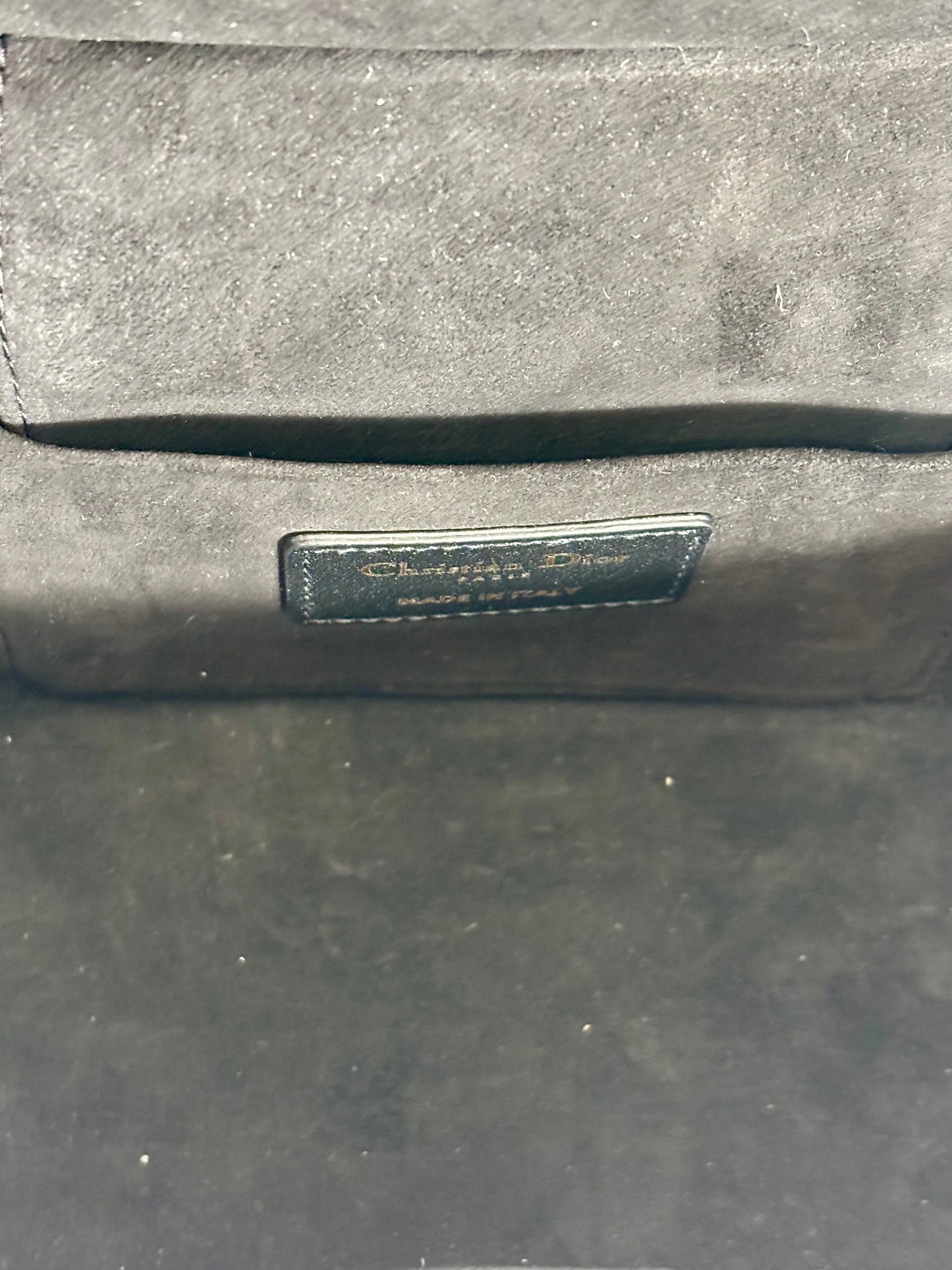 DIOR LAMBSKIN LEATHER CANNAGE SMALL DIORTRAVEL VANITY CASE