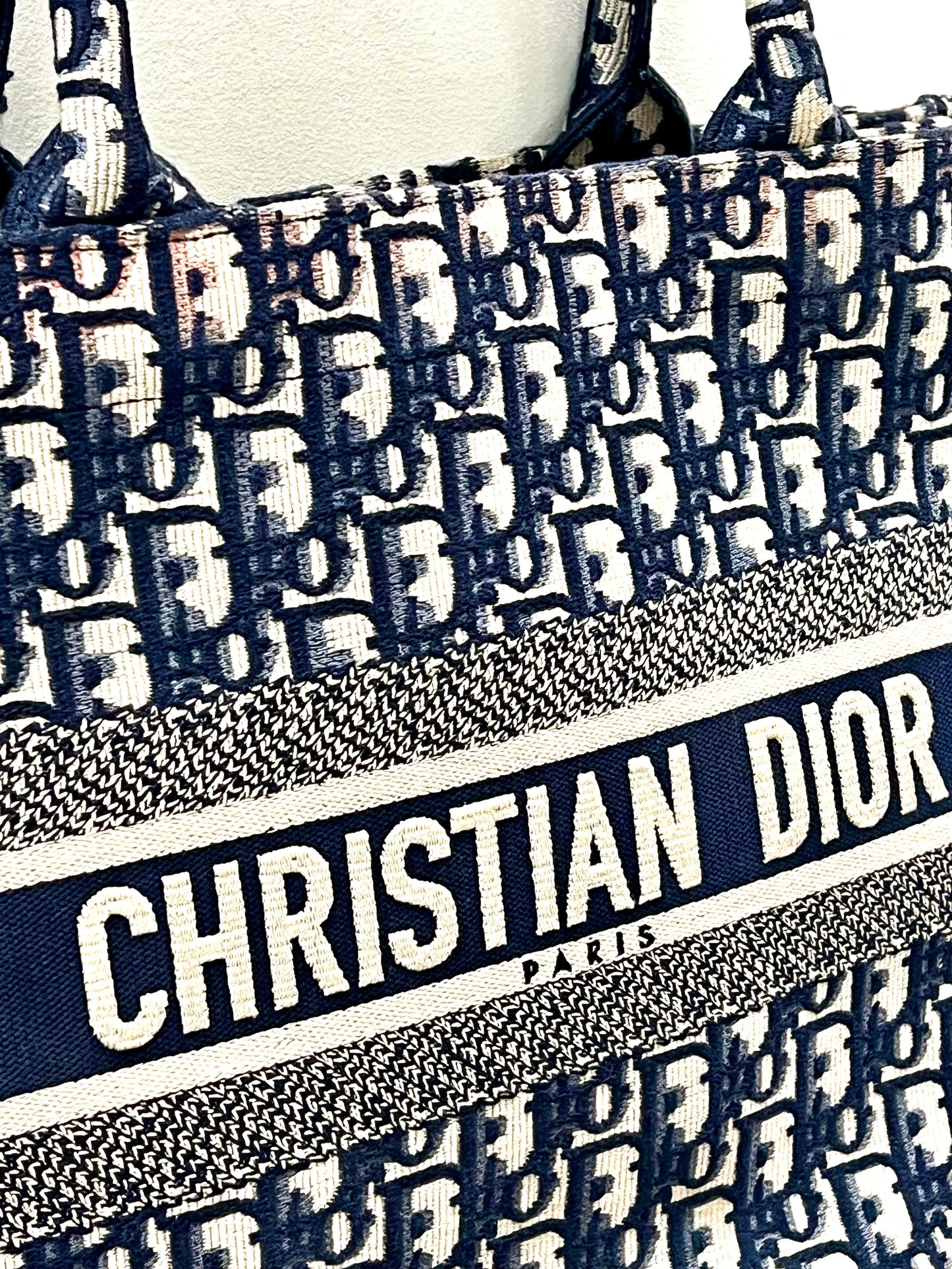 CHRISTIAN DIOR OBLIQUE BOOK MEDIUM TOTE BAG