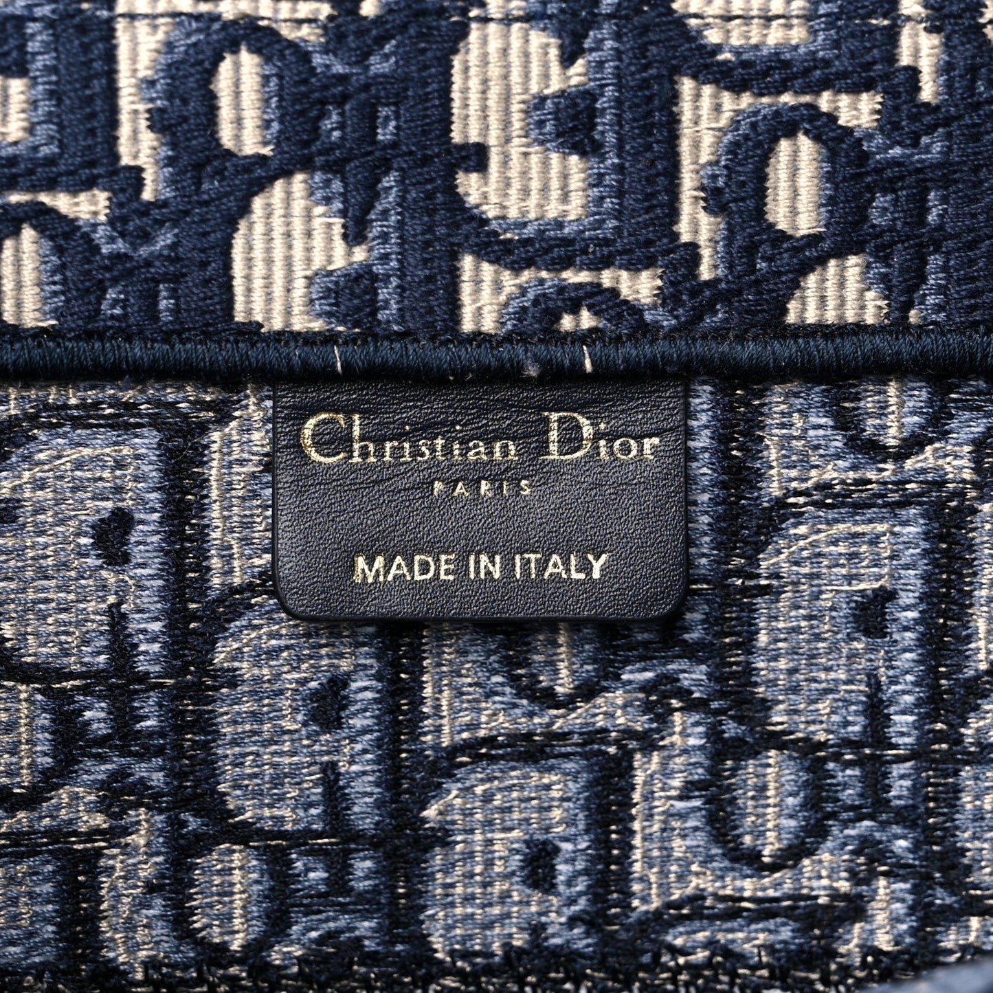 CHRISTIAN DIOR OBLIQUE BOOK MEDIUM TOTE BAG