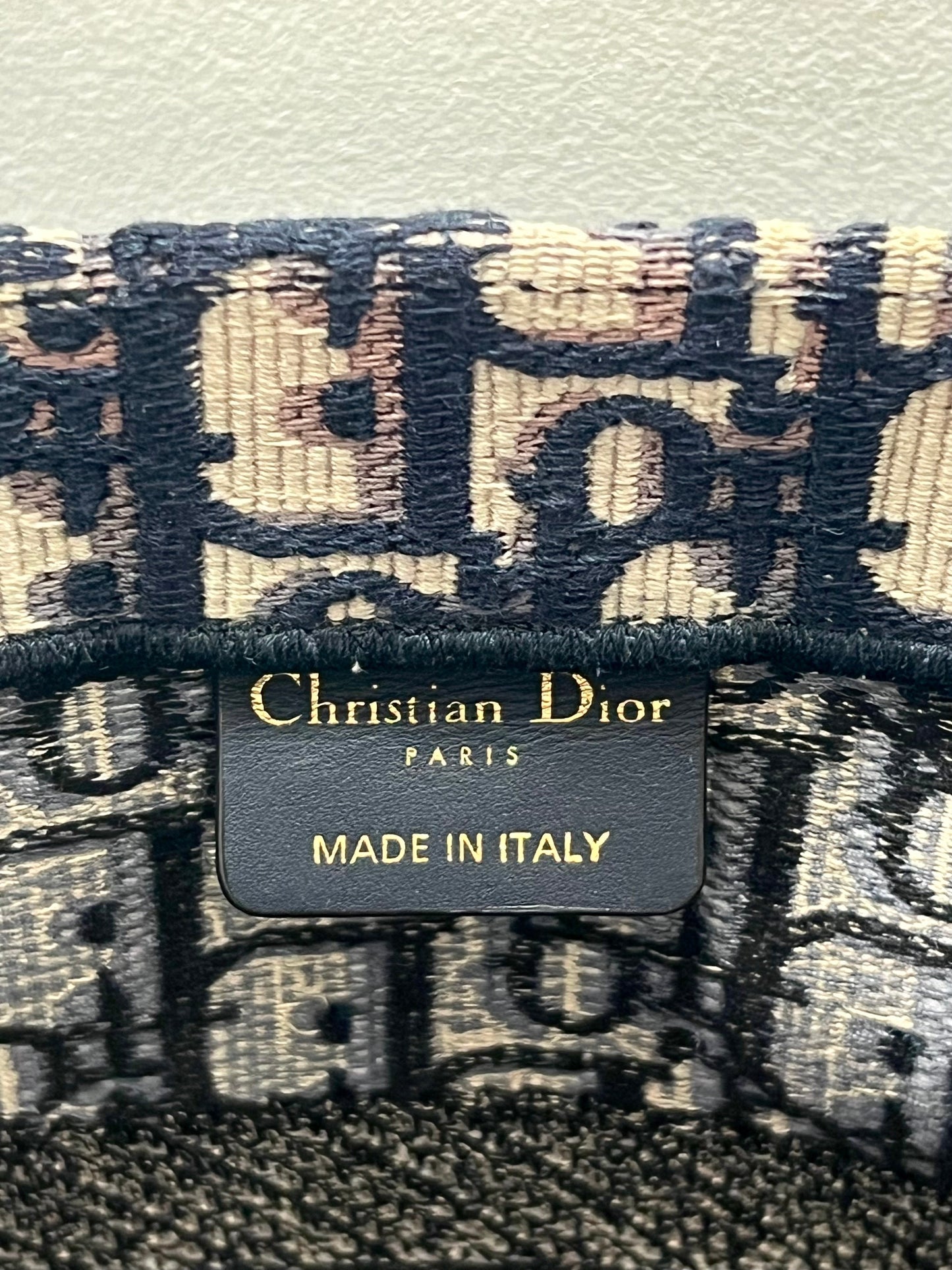 CHRISTIAN DIOR OBLIQUE BOOK MEDIUM TOTE BAG