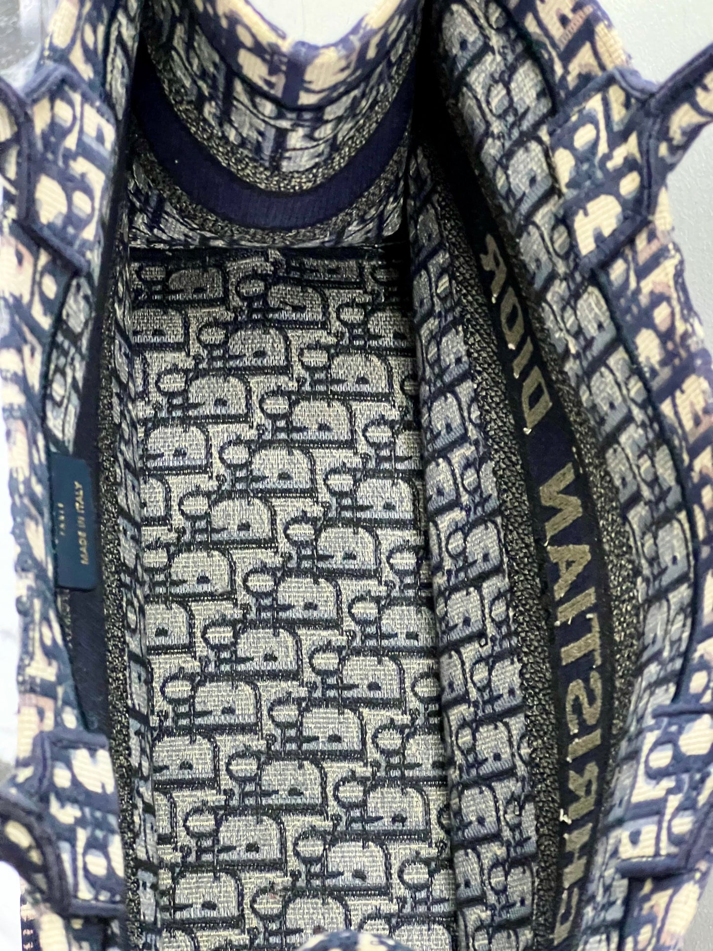 CHRISTIAN DIOR OBLIQUE BOOK MEDIUM TOTE BAG