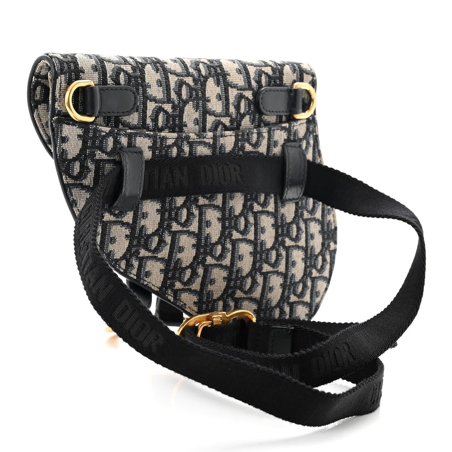 CHRISTIAN DIOR OBLIQUE SADDLE BELT BAG