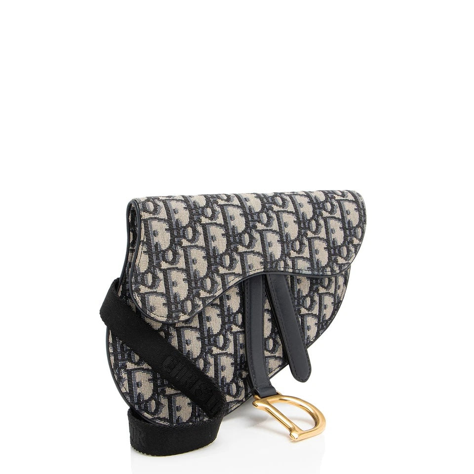 CHRISTIAN DIOR OBLIQUE SADDLE BELT BAG