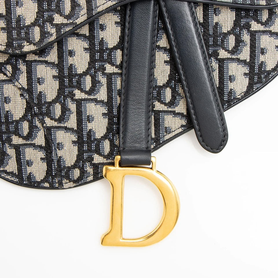 CHRISTIAN DIOR OBLIQUE SADDLE BELT BAG