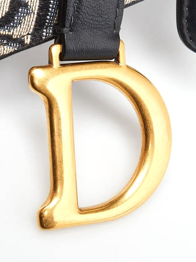 CHRISTIAN DIOR OBLIQUE SADDLE BELT BAG