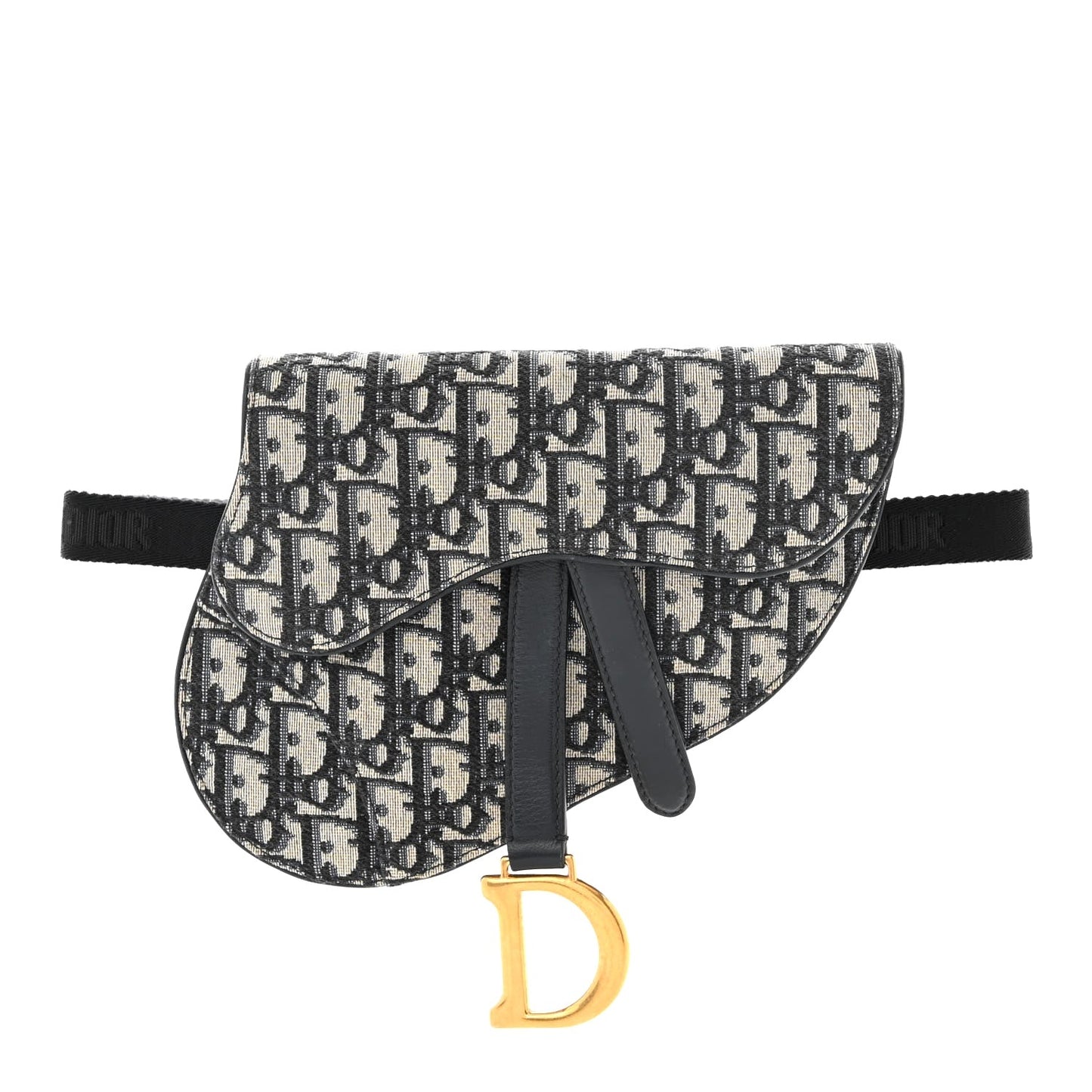 CHRISTIAN DIOR OBLIQUE SADDLE BELT BAG