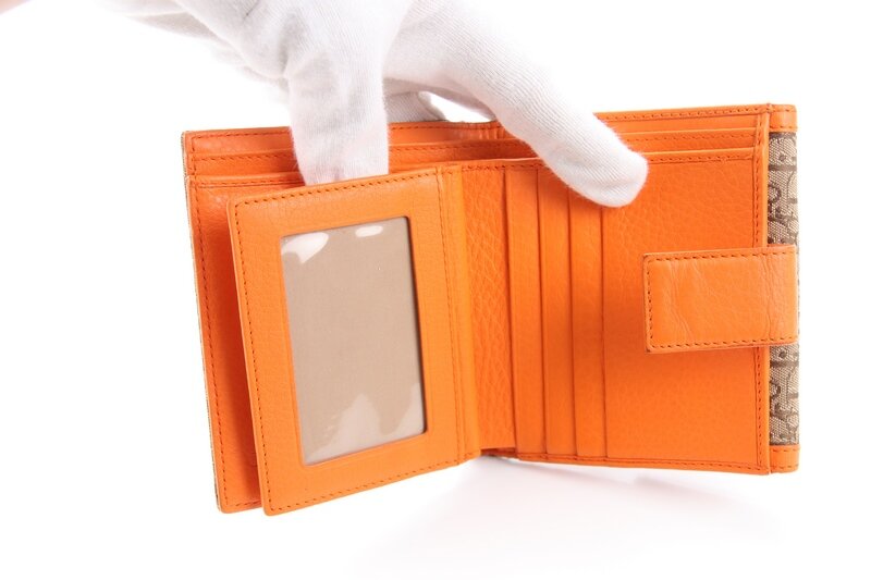 DIOR PORTEMONNAIE QUADRATISCH MONOGRAM COMPACT WALLET